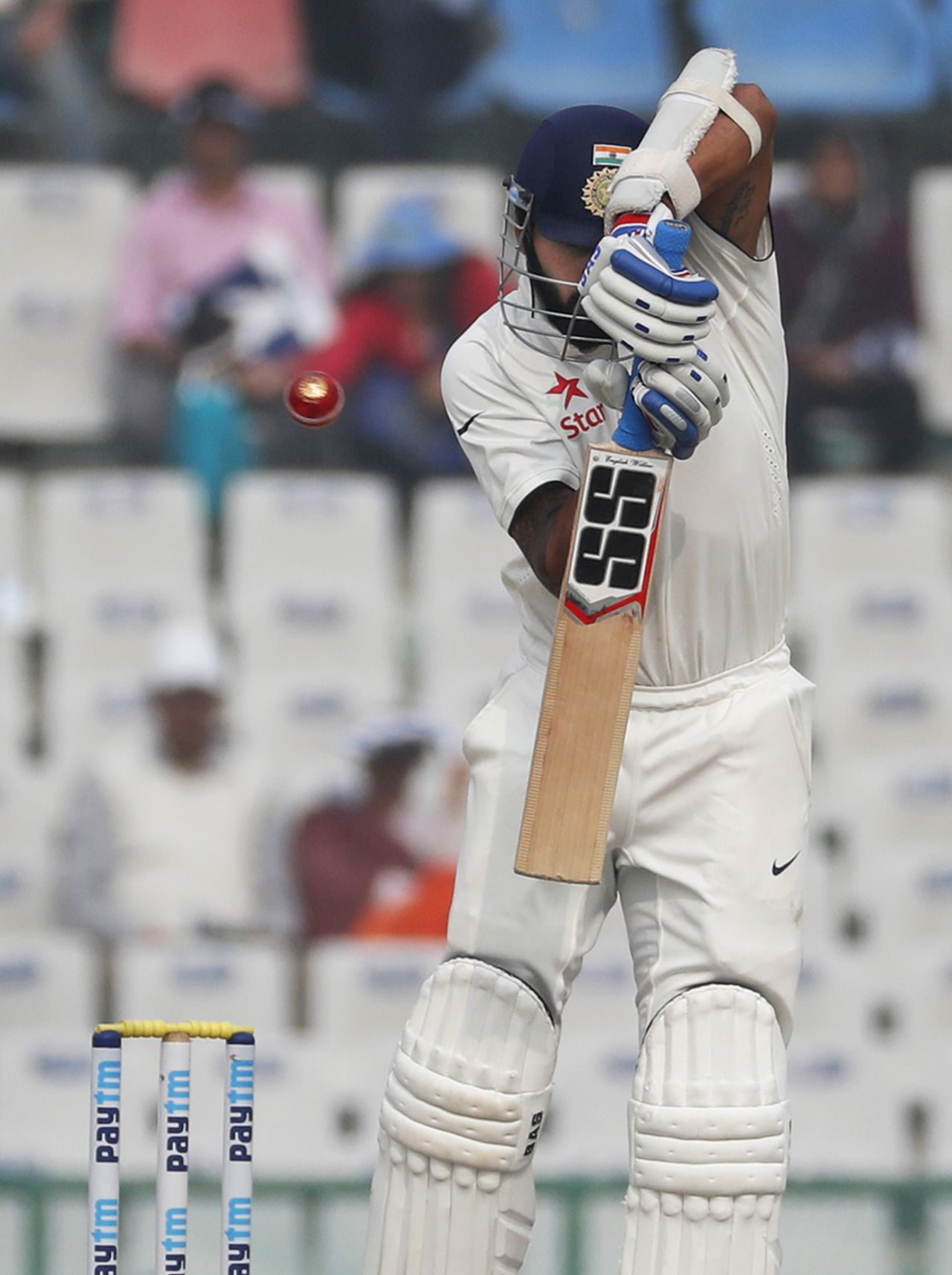 M Vijay nicks behind for a duck, India v England, 3rd Test, Mohali, 4th day, November 29, 2016
