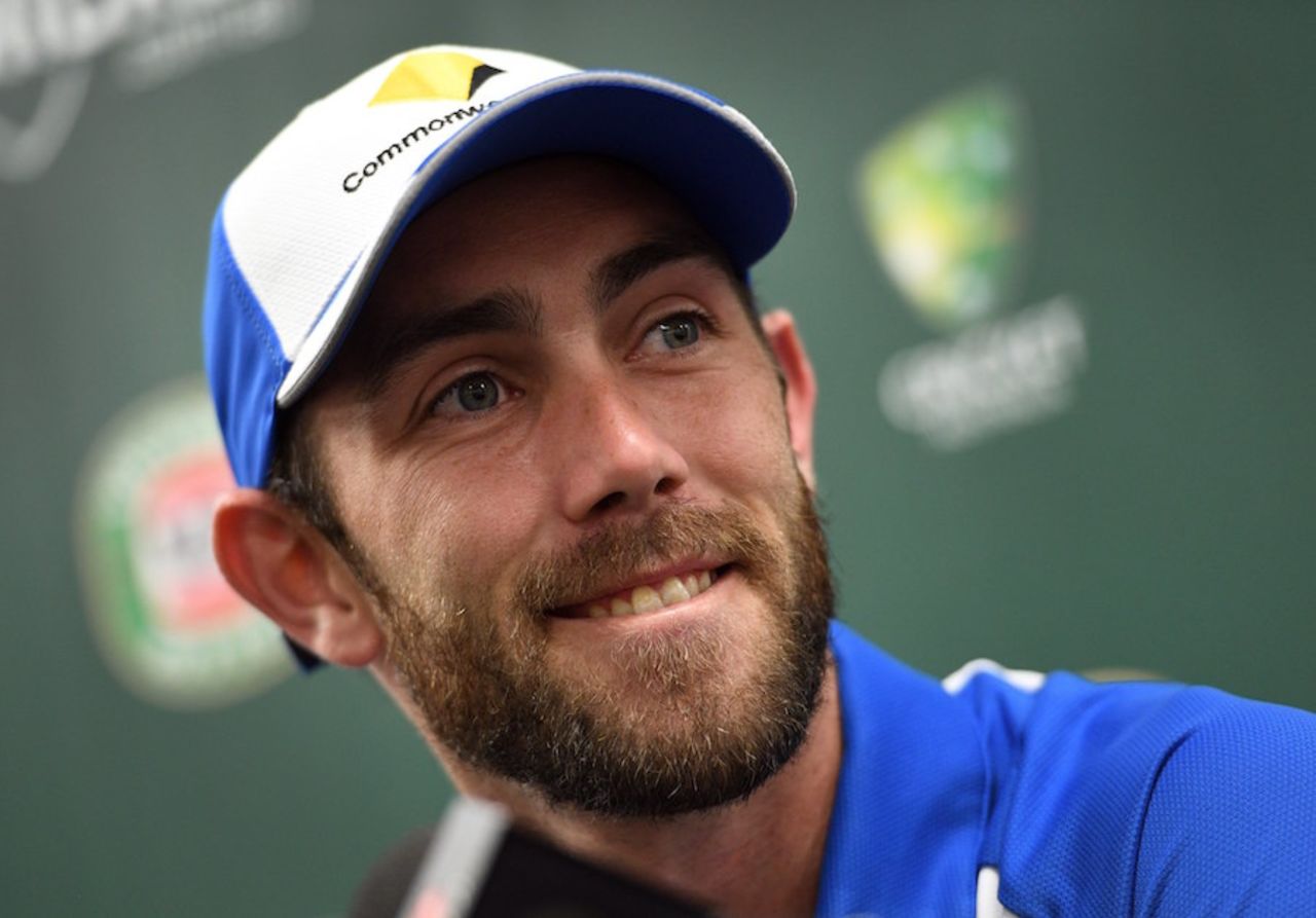 Glenn Maxwell smiles during a press conference, Sydney, December 1, 2016