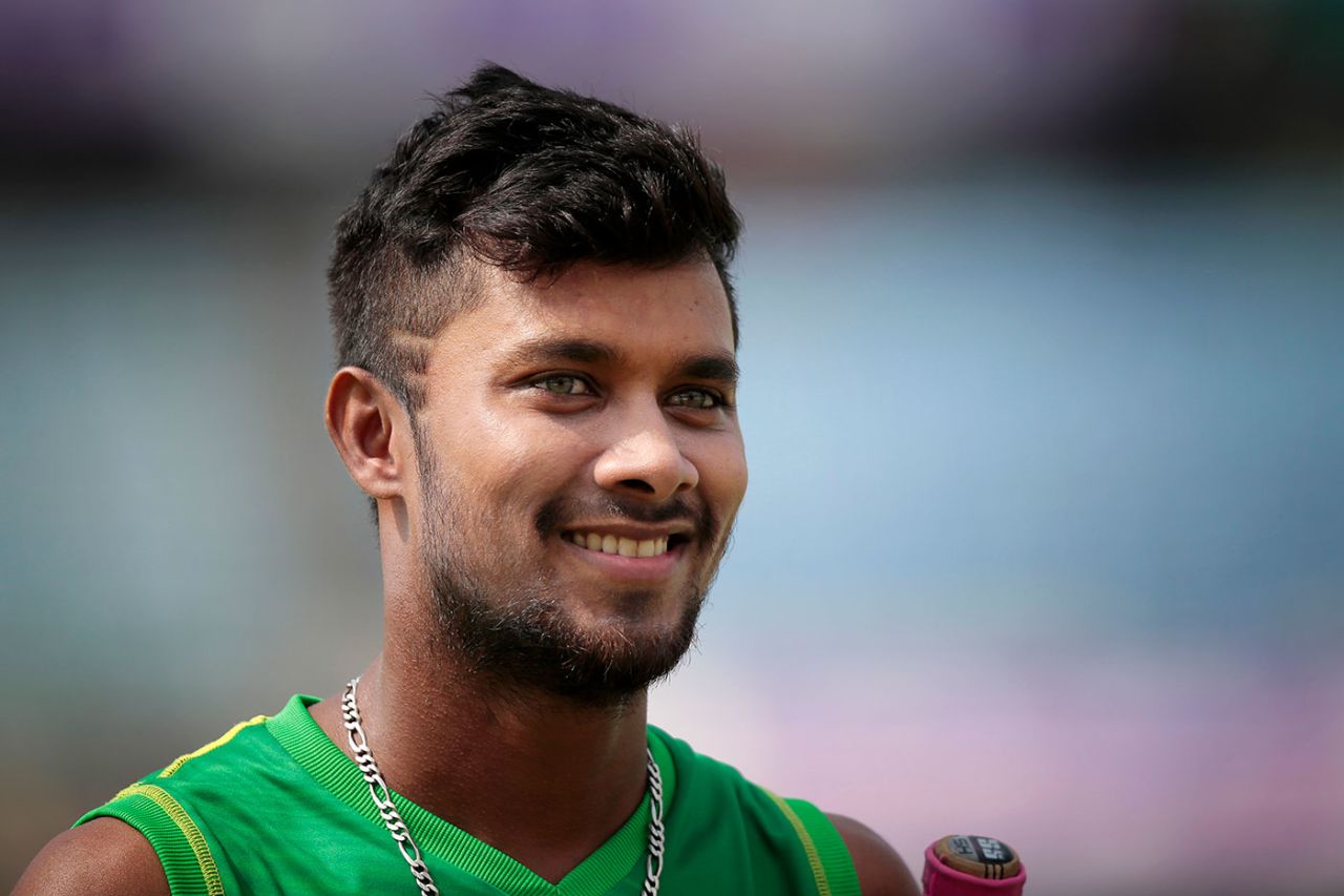 Bangladesh's Sabbir Rahman smiles during a practice session ahead of the match, Bangladesh v England, second Test, Dhaka, October 27, 2016