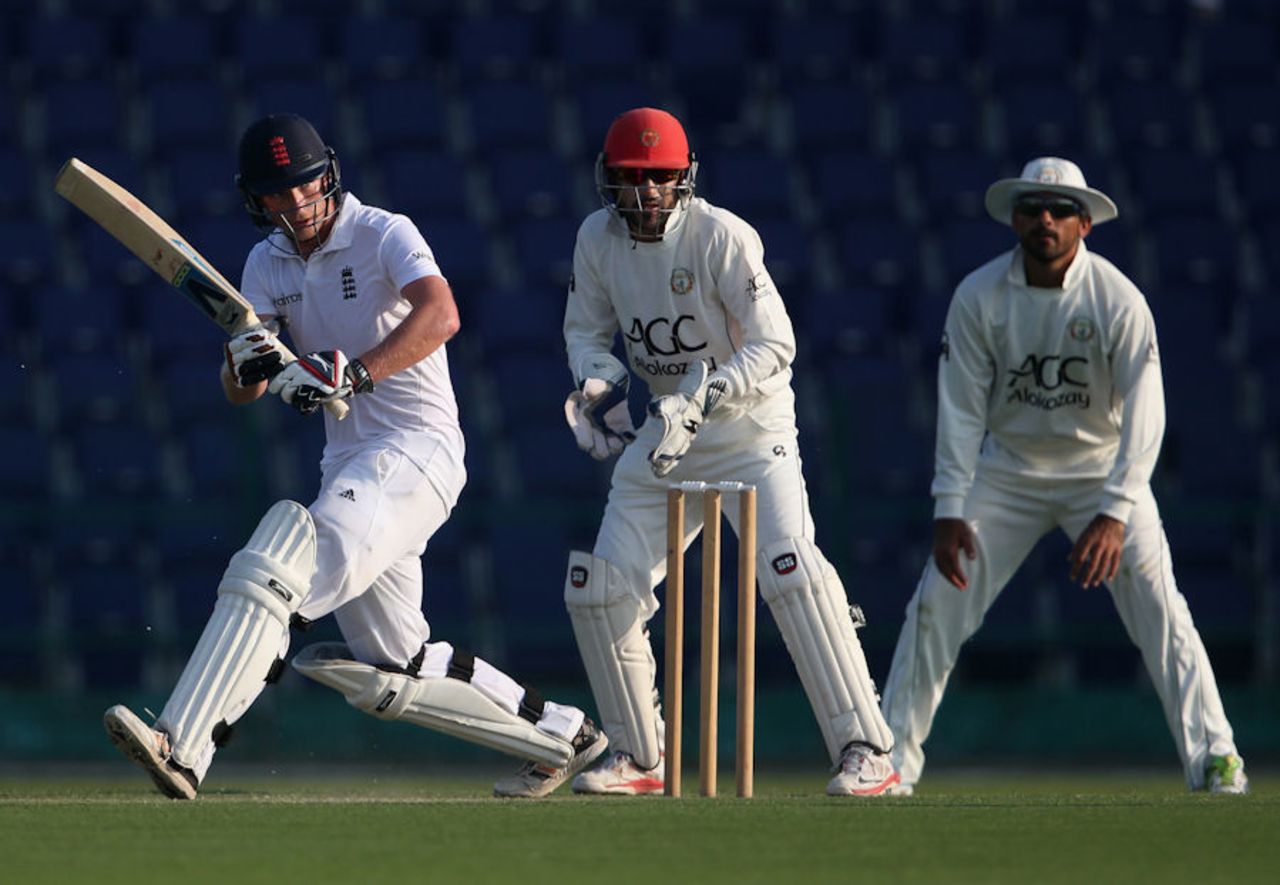 Tom Westley of England Lions bats during the first day of the tour match between England Lions and Afghanistan, Zayed Cricket Stadium, Abu Dhabi, December 7, 2016