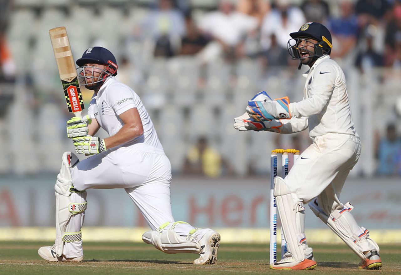 Jonny Bairstow fell sweeping against R Ashwin, India v England, 4th Test, Mumbai, 1st day, December 8, 2016