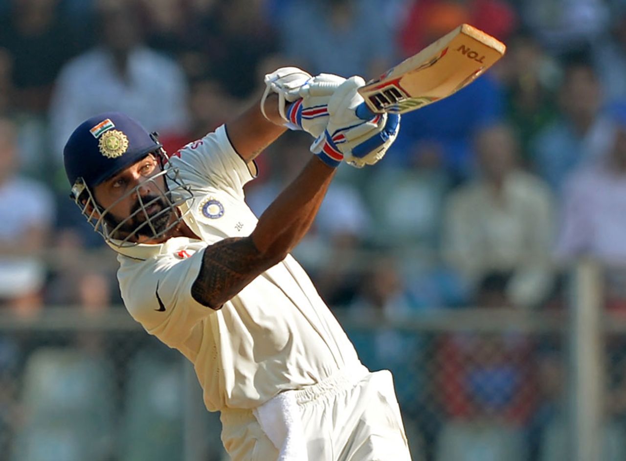 M Vijay continued to dominate England's spinners, India v England, 4th Test, Mumbai, 3rd day, December 10, 2016