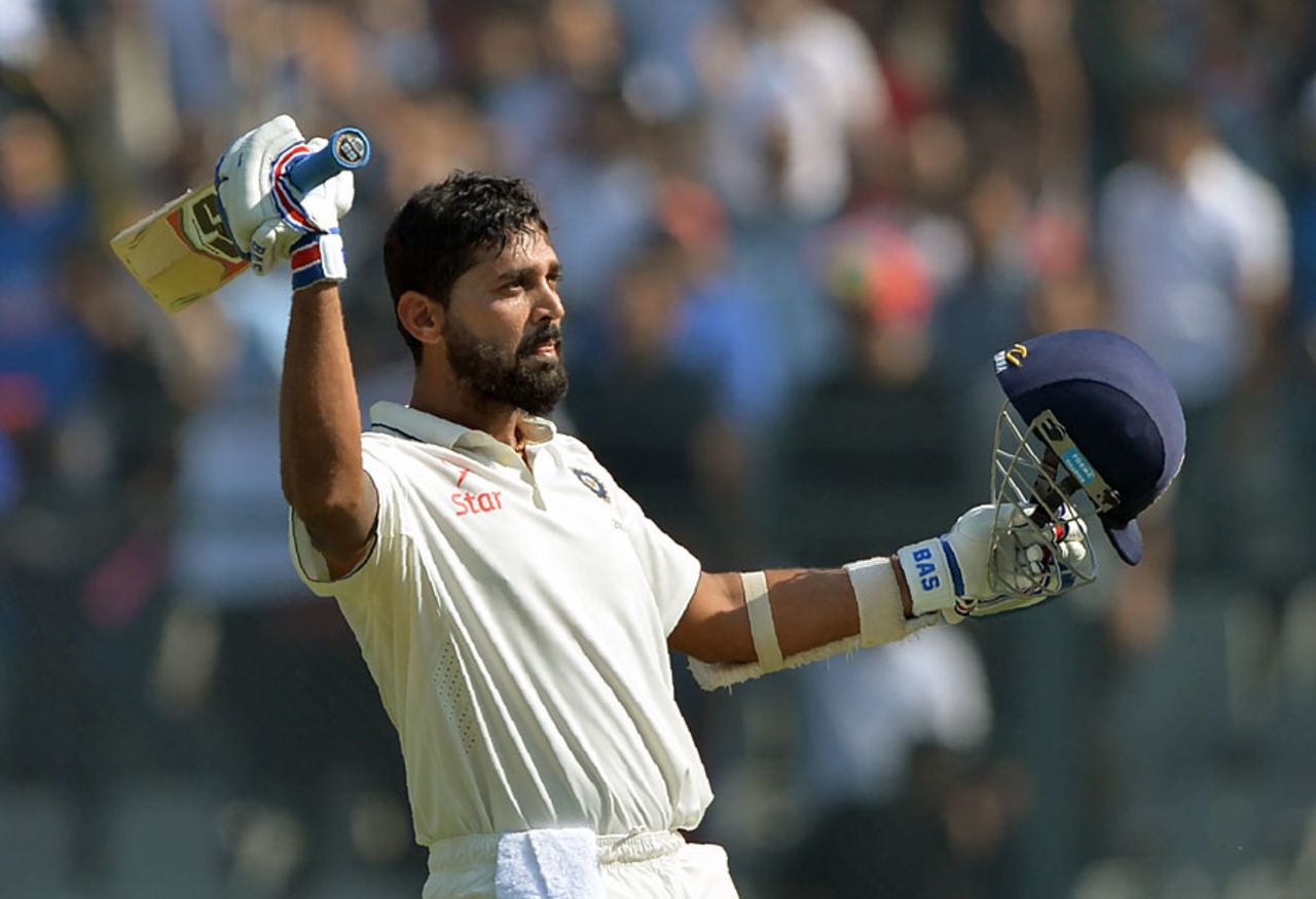 M Vijay went to his eighth Test century, India v England, 4th Test, Mumbai, 3rd day, December 10, 2016
