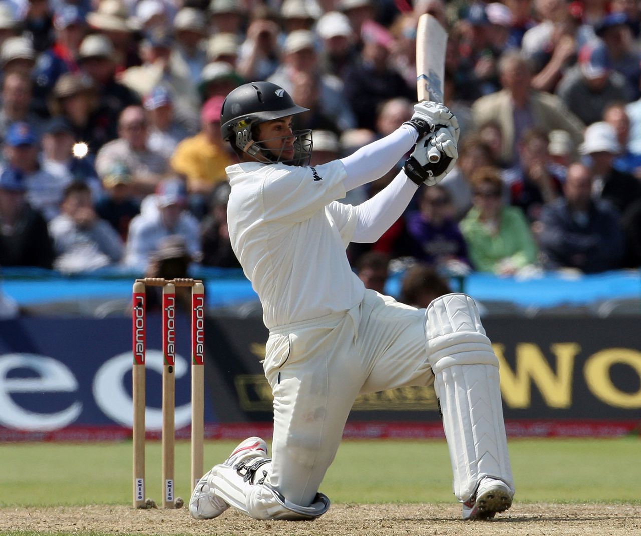 Ross Taylor plays a shot on his way to 154, England v New Zealand, 2nd Test, Old Trafford, May 24, 2008