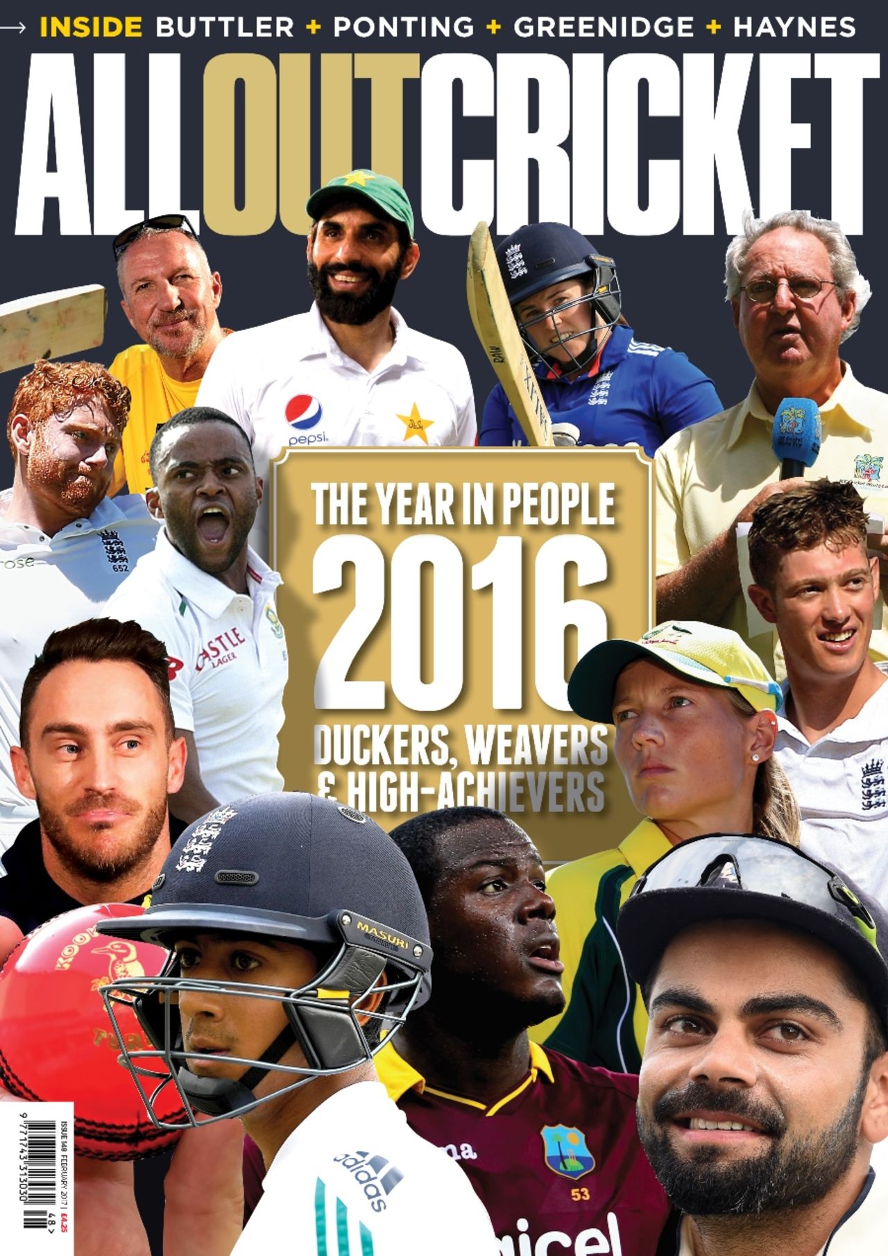All Out Cricket magazine December 2016 cover