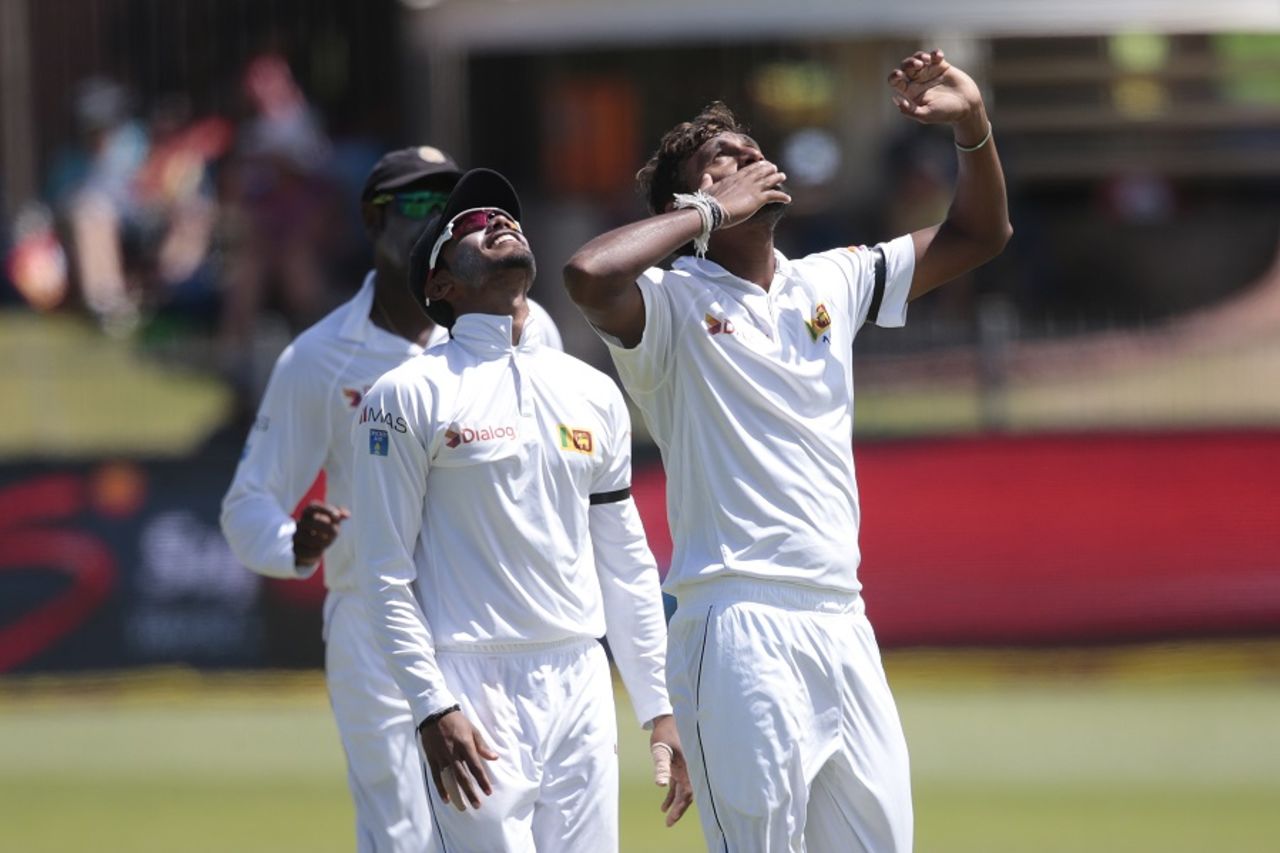 Suranga Lakmal bagged his maiden five-wicket haul in Tests, South Africa v Sri Lanka, 1st Test, Port Elizabeth, 2nd day, December 27, 2016