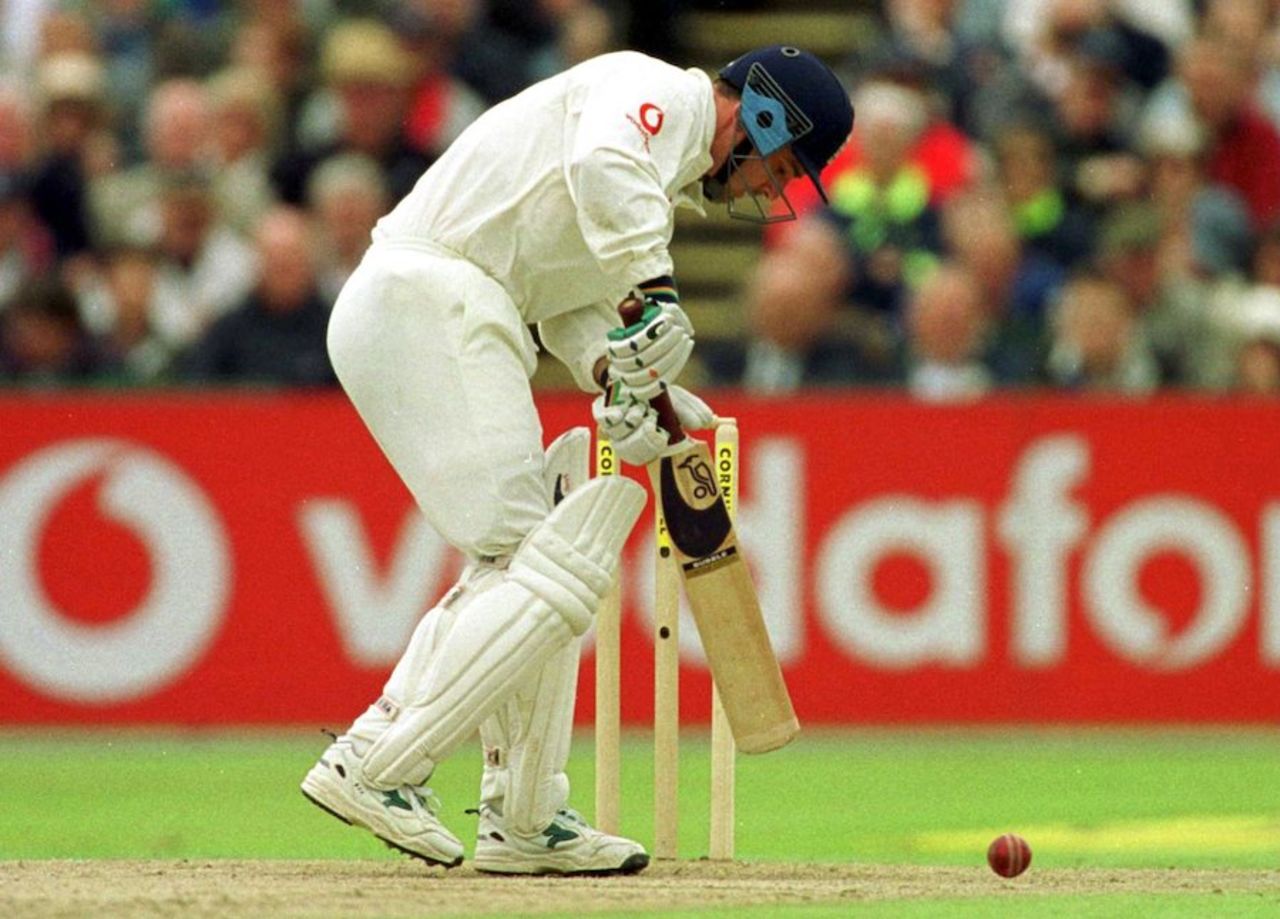 Graham Thorpe was lbw first ball, England v West Indies, 3rd Test, Old Trafford, August 4, 2000