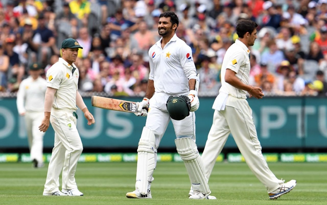 Sohail Khan scored his maiden fifty, Australia v Pakistan, 2nd Test, 3rd day, Melbourne, December 28, 2016