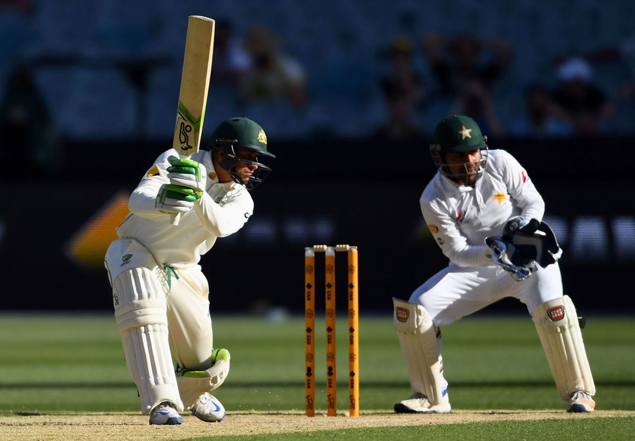 Usman Khawaja creams one through point, Australia v Pakistan, 2nd Test, 3rd day, Melbourne, December 28, 2016