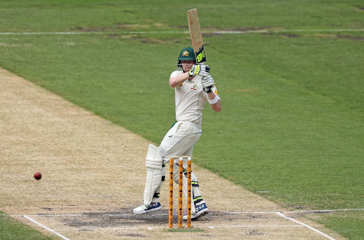 Steven Smith helps it along towards fine leg, Australia v Pakistan, 2nd Test, 4th day, Melbourne, December 29, 2016