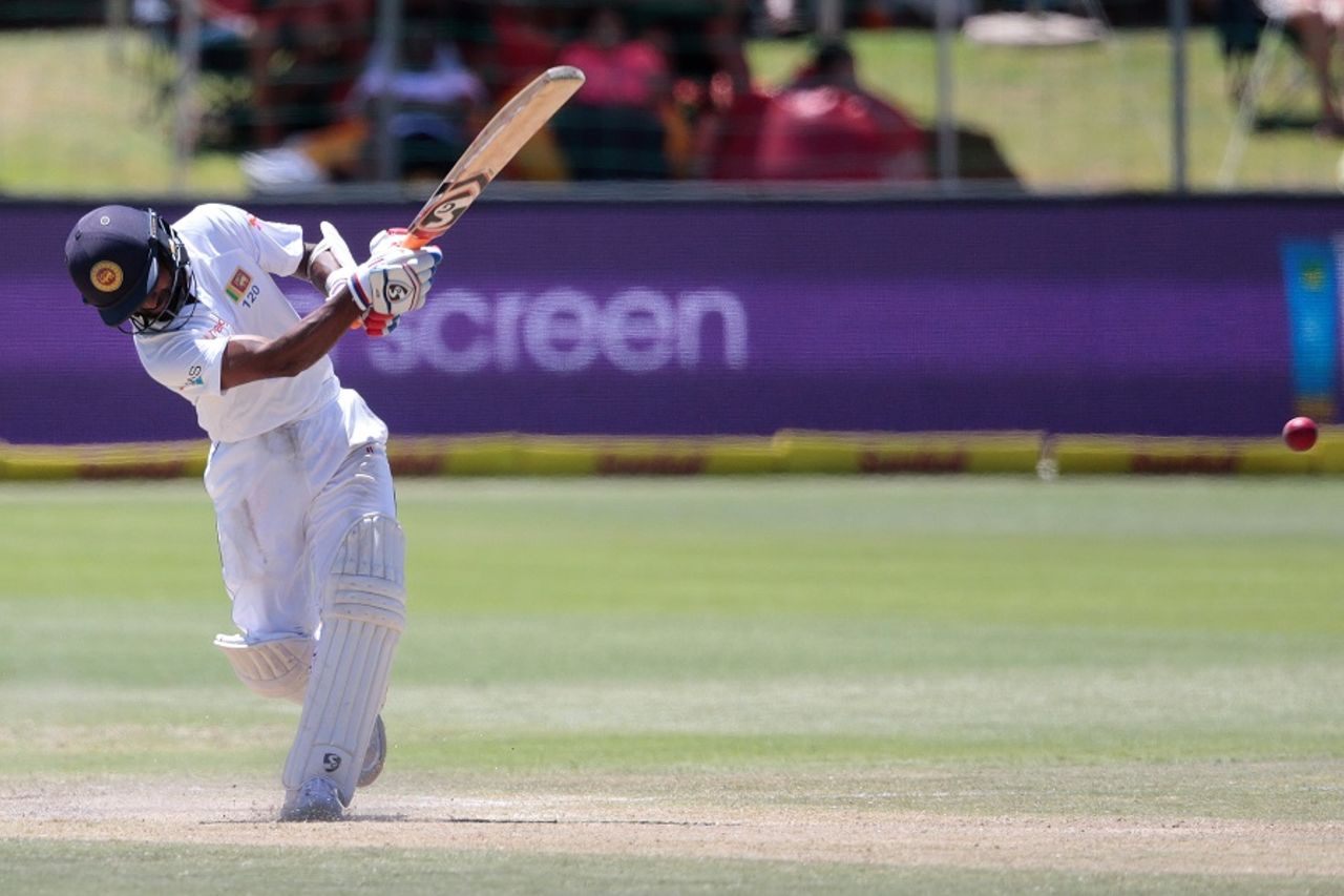 Kaushal Silva whips the ball to the leg side, South Africa v Sri Lanka, 1st Test, Port Elizabeth, 4th day, December 29, 2016