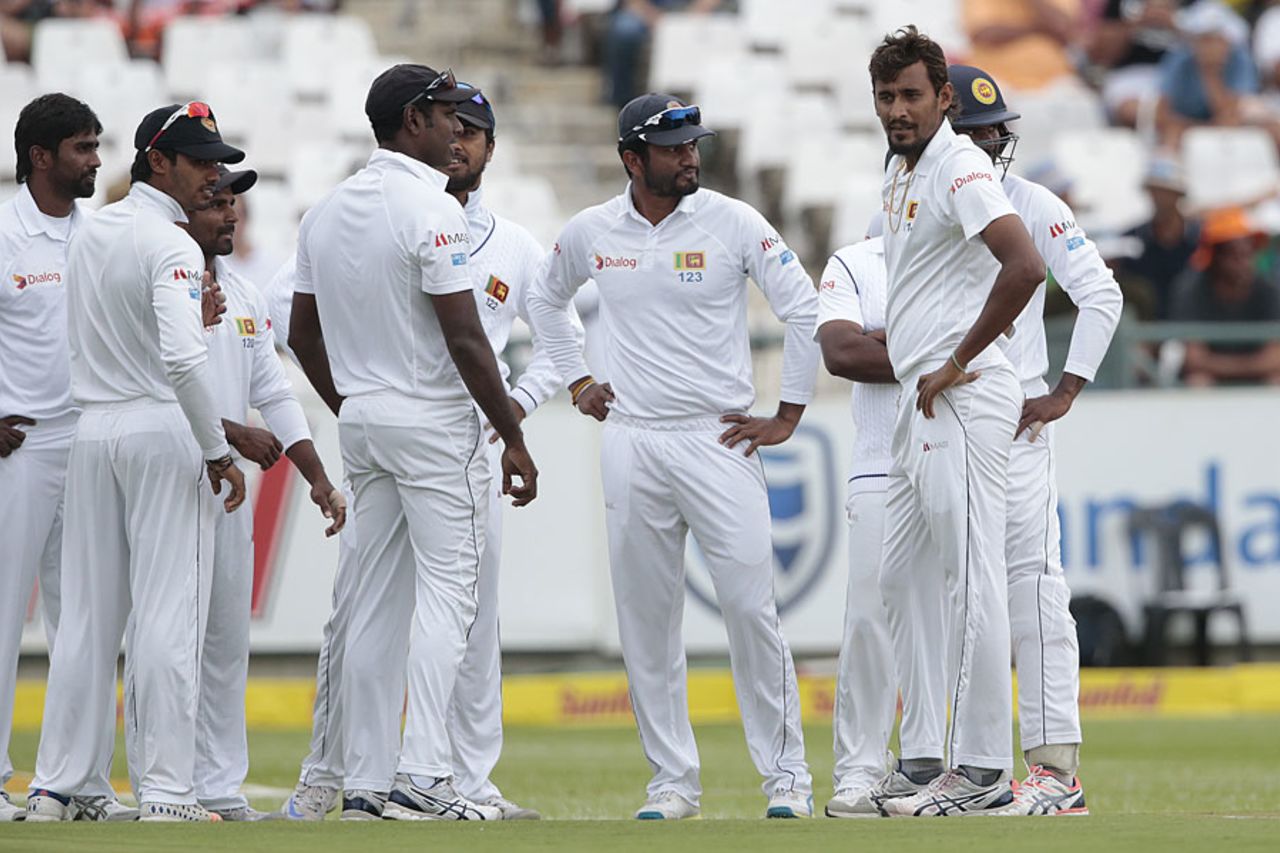 Suranga Lakmal struck in the first over of the Test, South Africa v Sri Lanka, 2nd Test, Cape Town, January 2, 2017