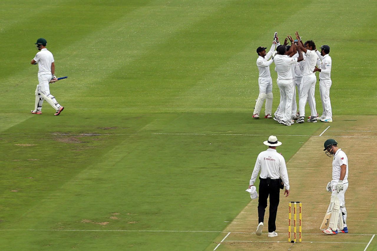 Stephen Cook departed for a duck in the first over of the Test, South Africa v Sri Lanka, 2nd Test, Cape Town, January 2, 2017