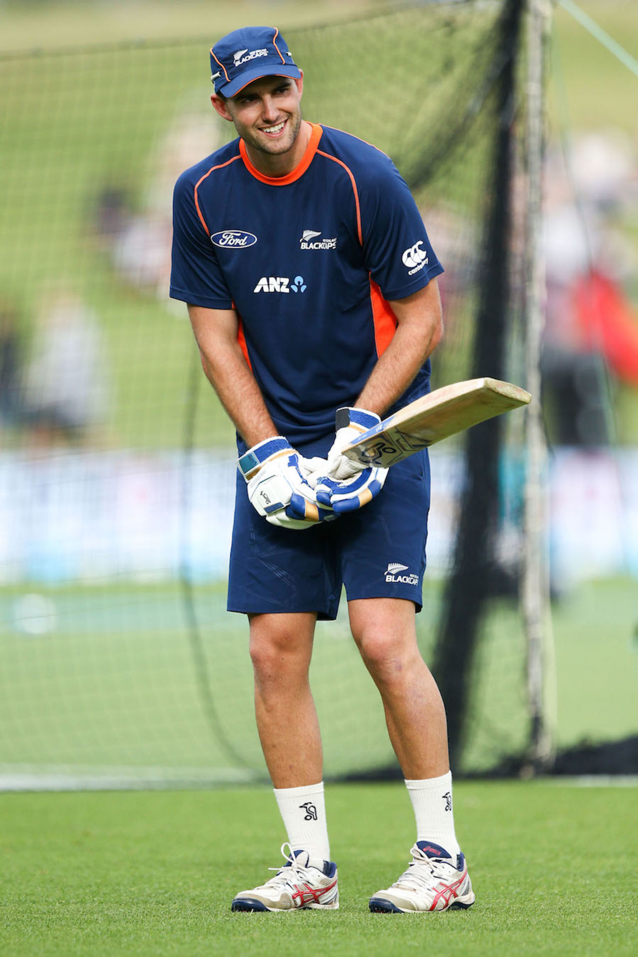 Tom Bruce at the nets, New Zealand v Bangladesh, 1st T20I, Napier, January 3, 2017