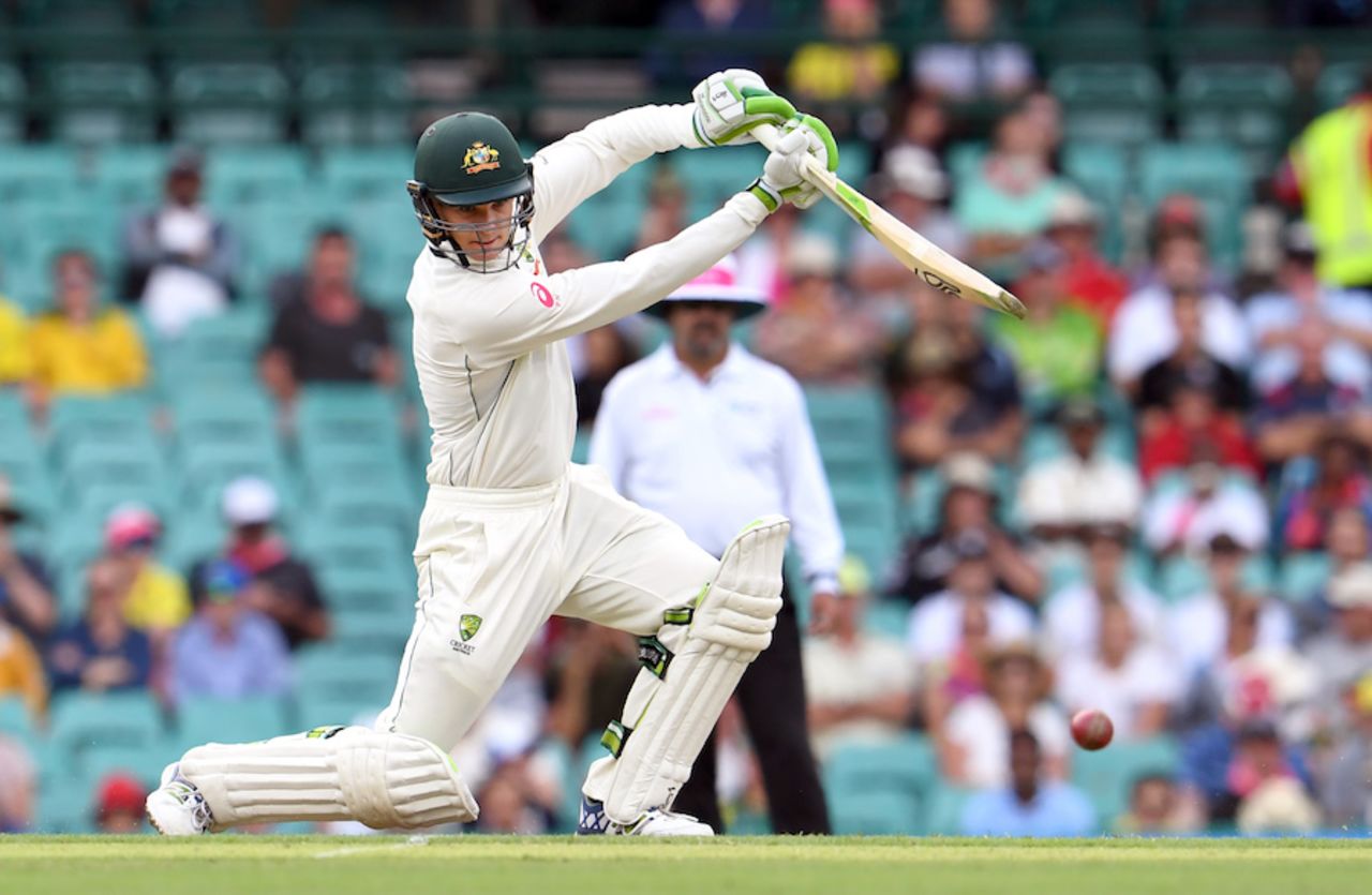 Peter Handscomb drives elegantly, Australia v Pakistan, 3rd Test, Sydney, 1st day, January 3, 2017