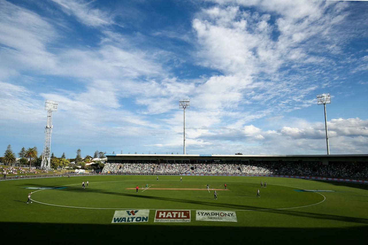 A view of McLean Park, New Zealand v Bangladesh, 1st T20I, Napier, January 3, 2017