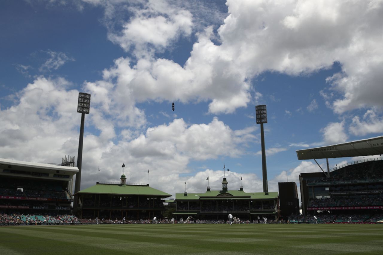 A view of the Sydney Cricket Ground from the sidelines, Australia v Pakistan, 3rd Test, Sydney, 2nd day, January 4, 2017
