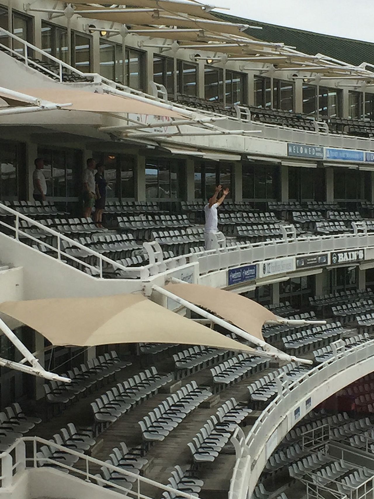 Kyle Abbott takes in the scene at Newlands after his final Test for South Africa