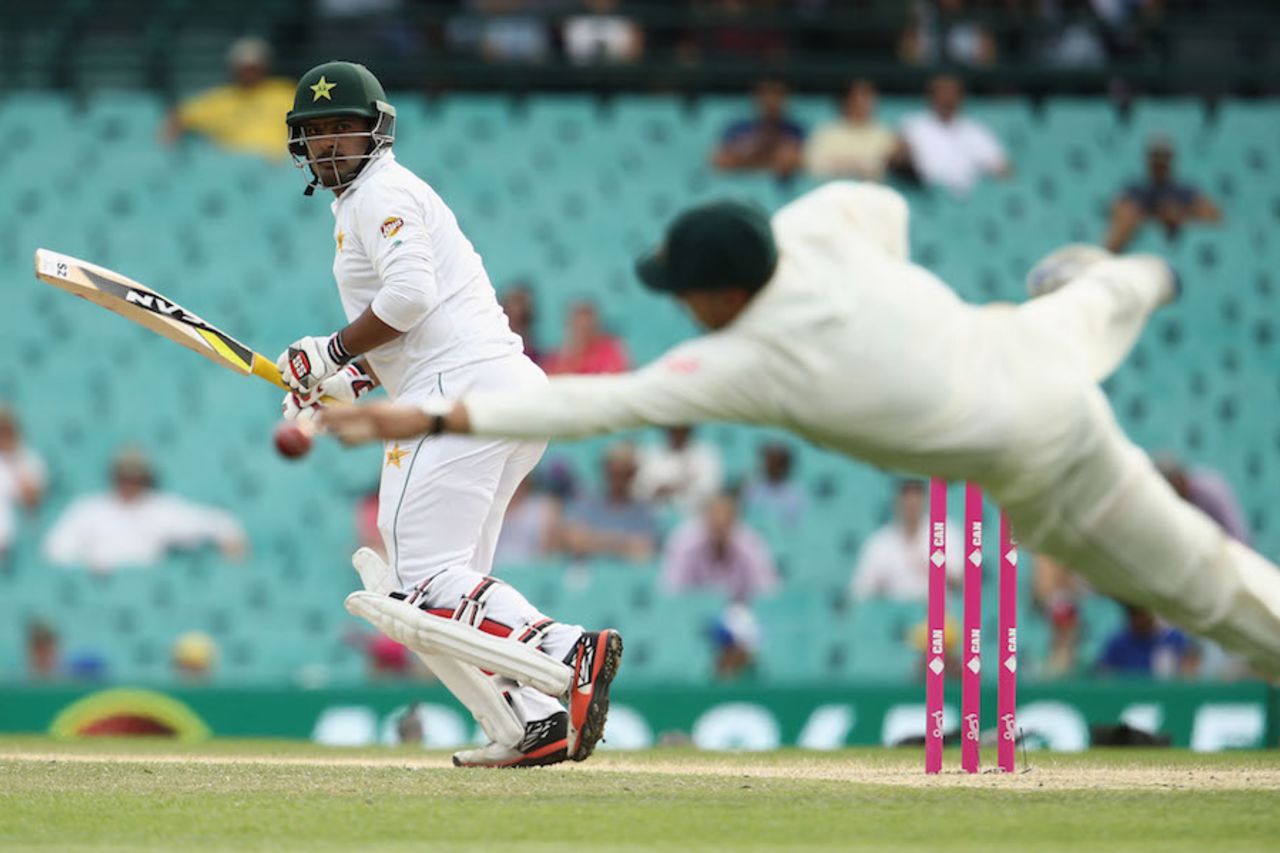 Sharjeel Khan collected a lot of runs behind square, Australia v Pakistan, 3rd Test, Sydney, 4th day, January 6, 2017