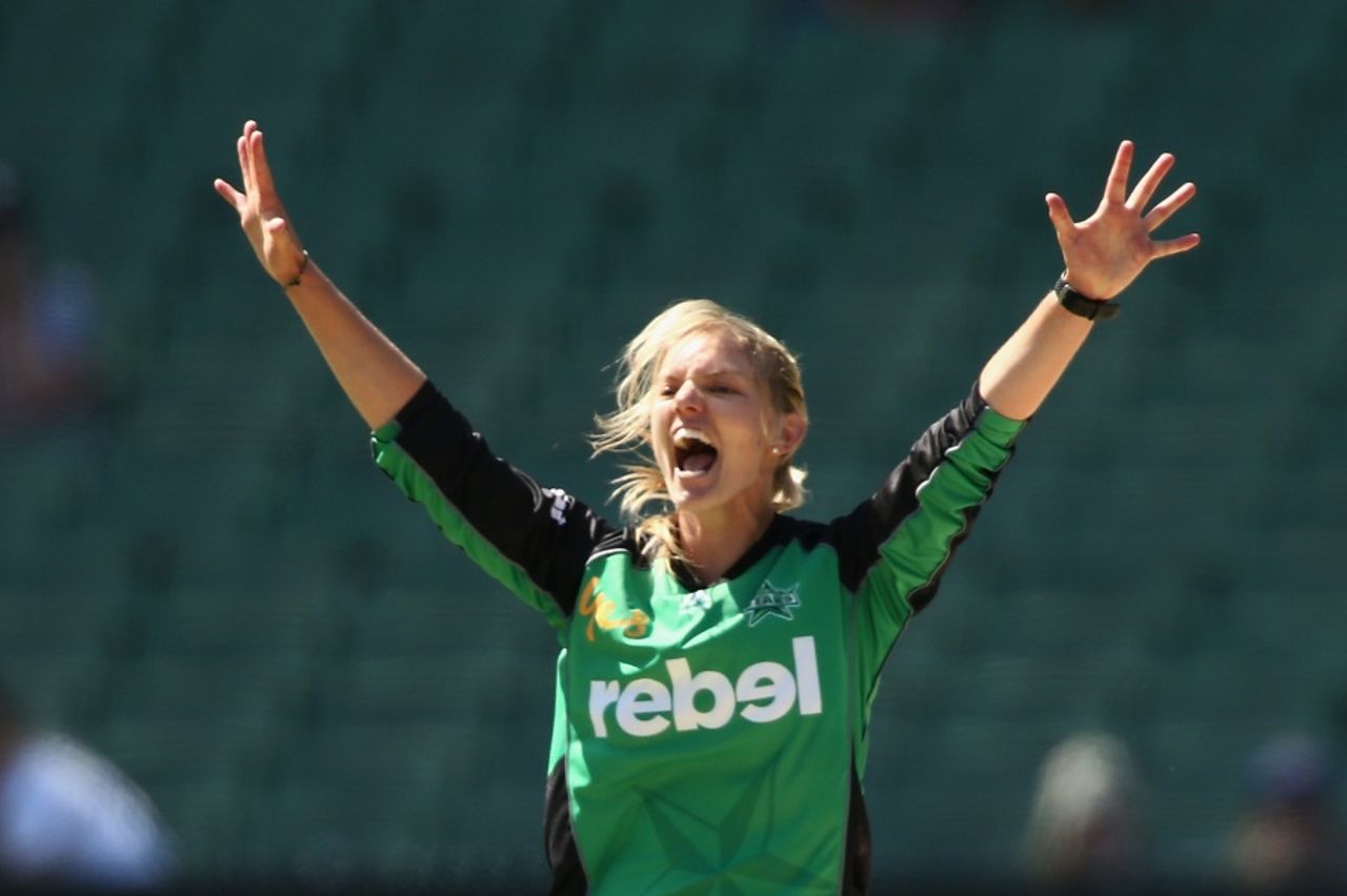Kristen Beams took three wickets to strangle Strikers, Melbourne Stars v Adelaide Strikers, Women's Big Bash League 2016-17, Melbourne, January 10, 2017