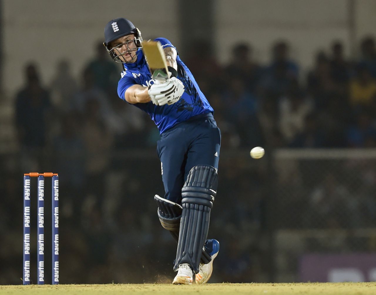 Jason Roy goes after the ball, India A v England XI, Mumbai, January 10, 2017