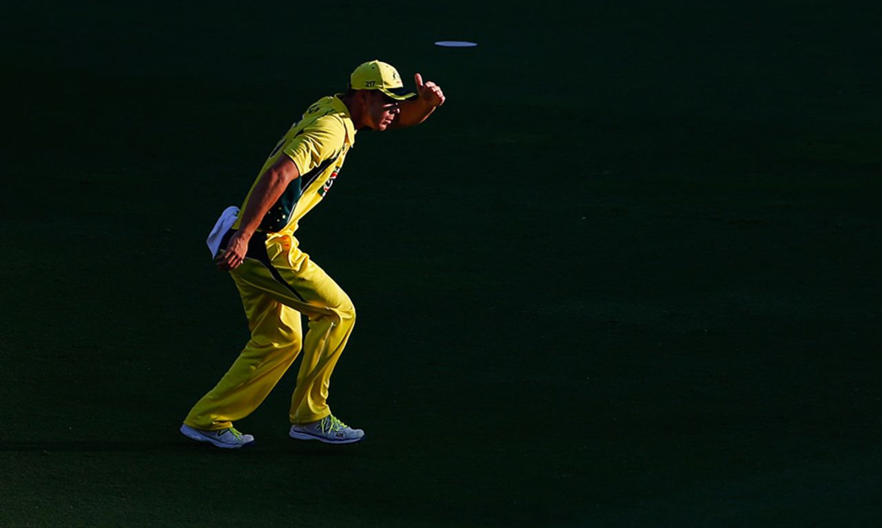 Chris Lynn prowls the shadows at the Gabba, Australia v Pakistan, 1st ODI, Brisbane, January 13, 2017