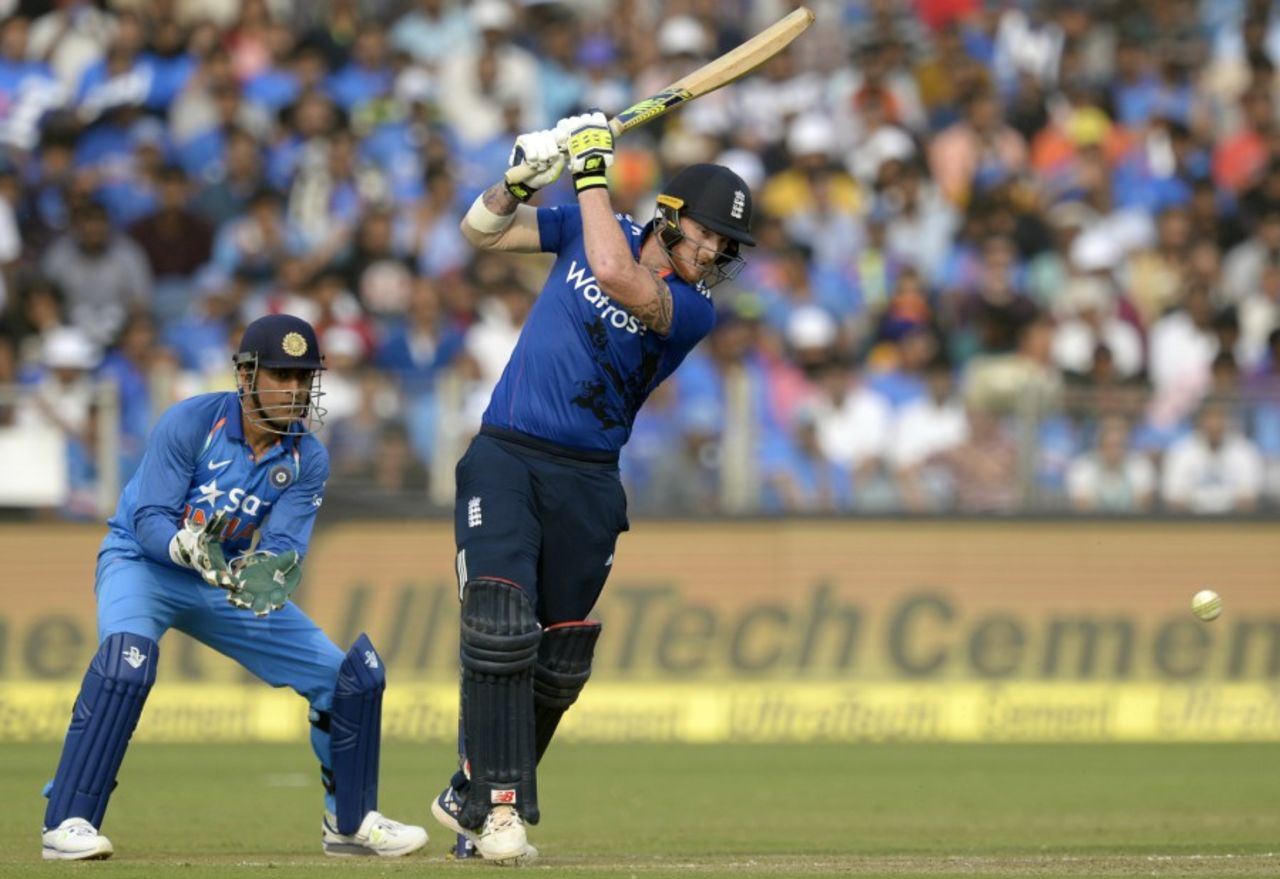 Ben Stokes muscled 62 off 40 balls, India v England, 1st ODI, Pune, January 15, 2017