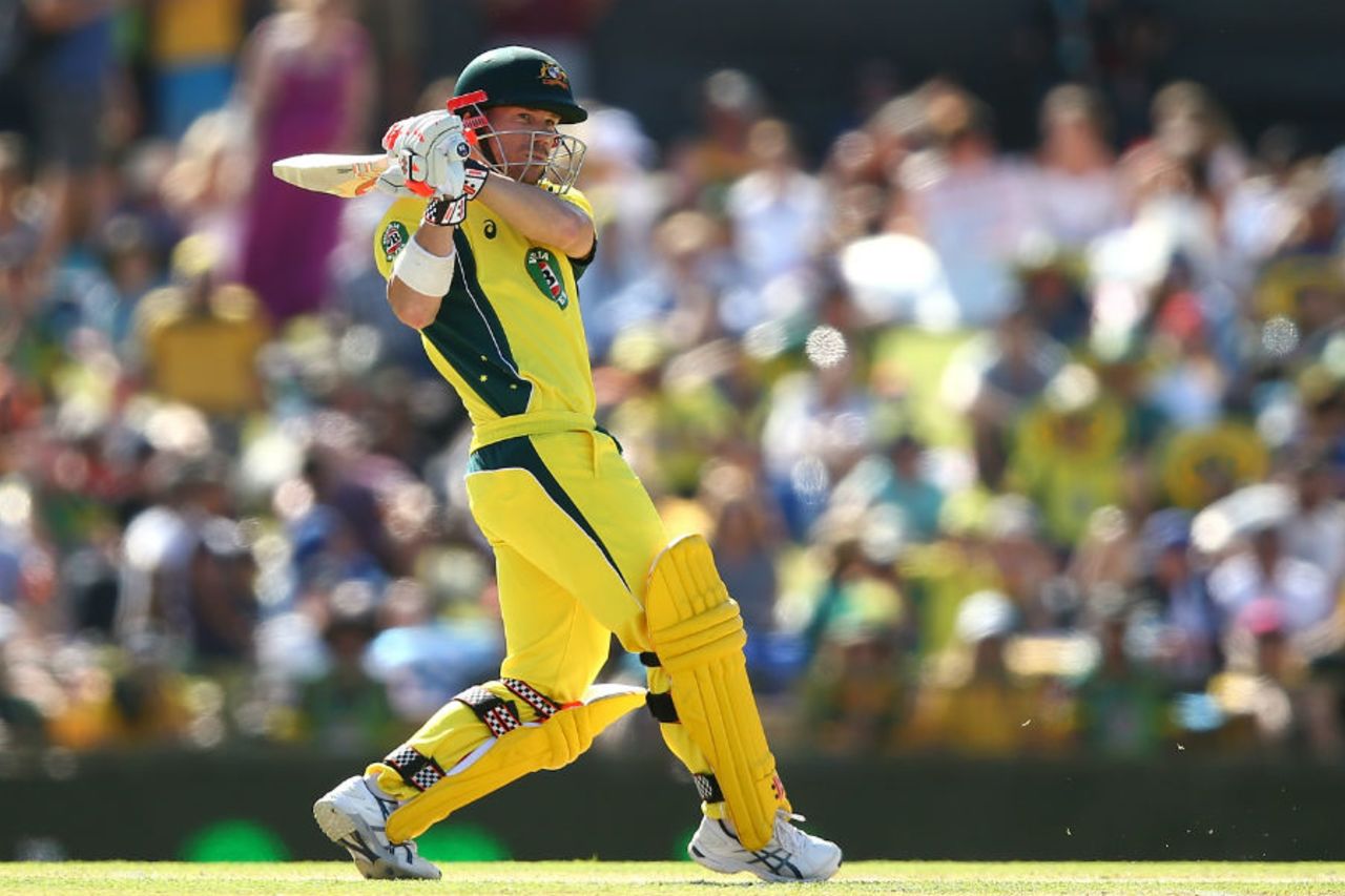 David Warner got Australia off to a pulsating start, Australia v Pakistan, 3rd ODI, Perth, January 19, 2017