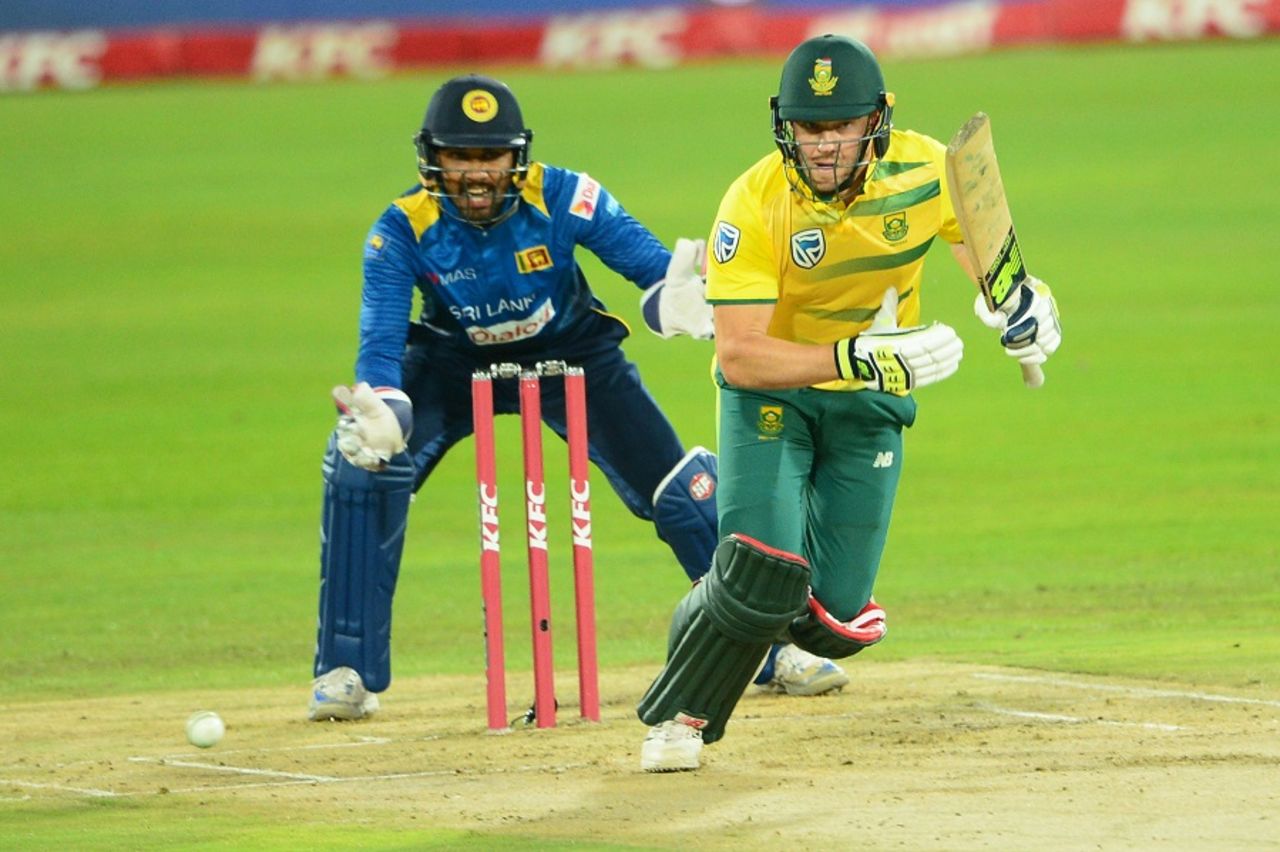 David Miller needed to run only 10 out of his total of 40, South Africa v Sri Lanka, 1st T20I, Centurion, January 20, 2017