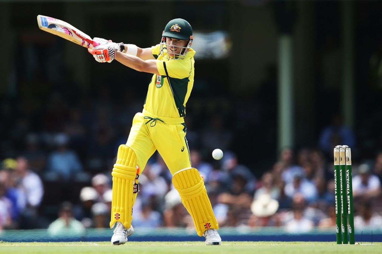 David Warner gave Australia a flying start, Australia v Pakistan, 4th ODI, Sydney, January 22, 2017