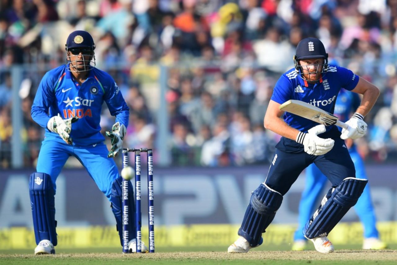 Jonny Bairstow struck a brisk 56, India v England, 3rd ODI, Kolkata, January 22, 2017