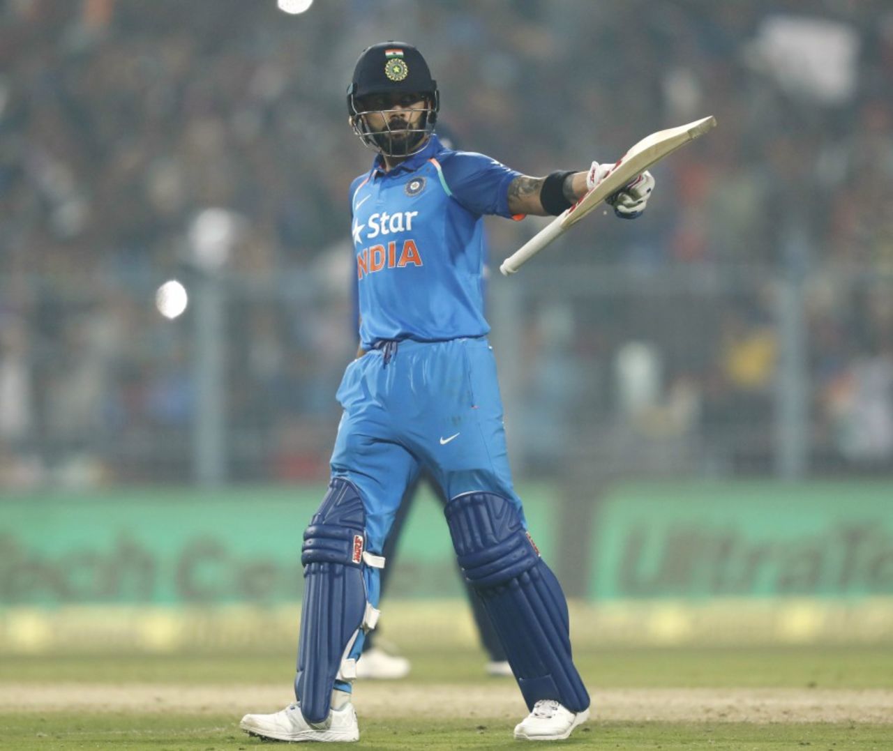 Virat Kohli struck another fifty in a chase, India v England, 3rd ODI, Kolkata, January 22, 2017