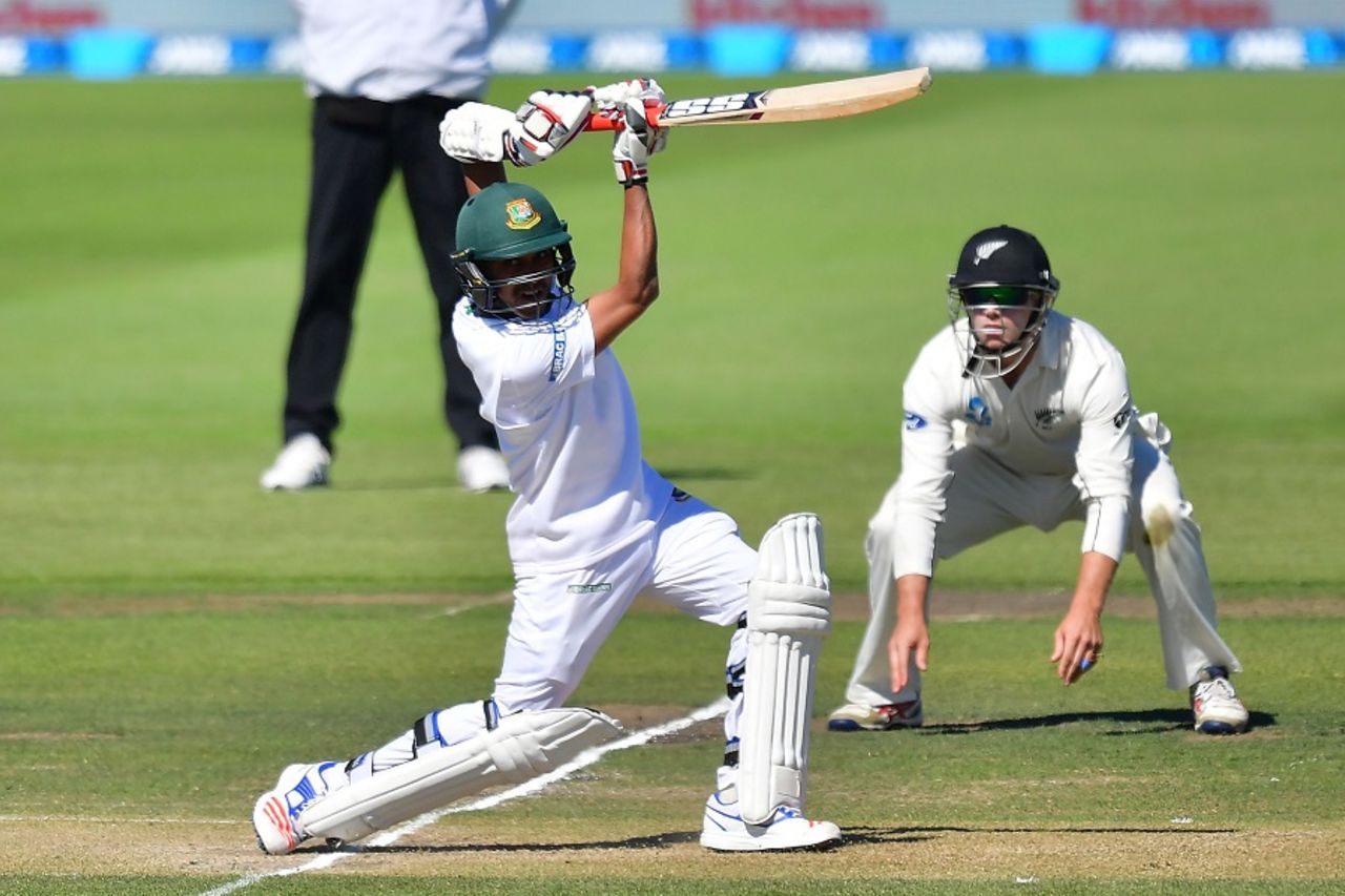 Mehedi Hasan Miraz's 22-ball stay yielded four runs, New Zealand v Bangladesh, 2nd Test, Christchurch, 4th day, January 23, 2017
