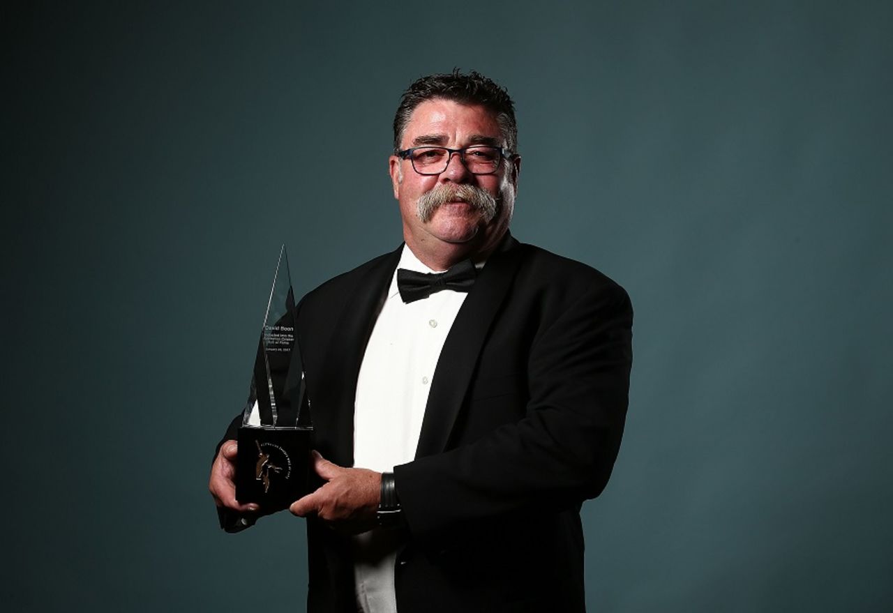 David Boon was inducted into the Australian Cricket Hall of Fame at the Allan Border Medal awards night, Sydney, January 23, 2017