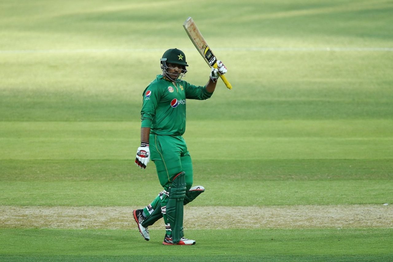 Sharjeel Khan struck his third successive fifty, Australia v Pakistan, 5th ODI, Adelaide, January 26, 2017