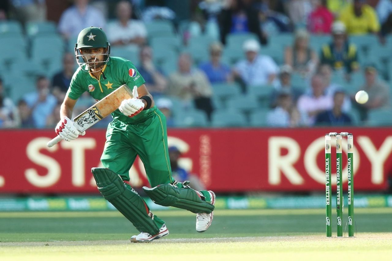 Babar Azam eyes the leg side, Australia v Pakistan, 5th ODI, Adelaide, January 26, 2017