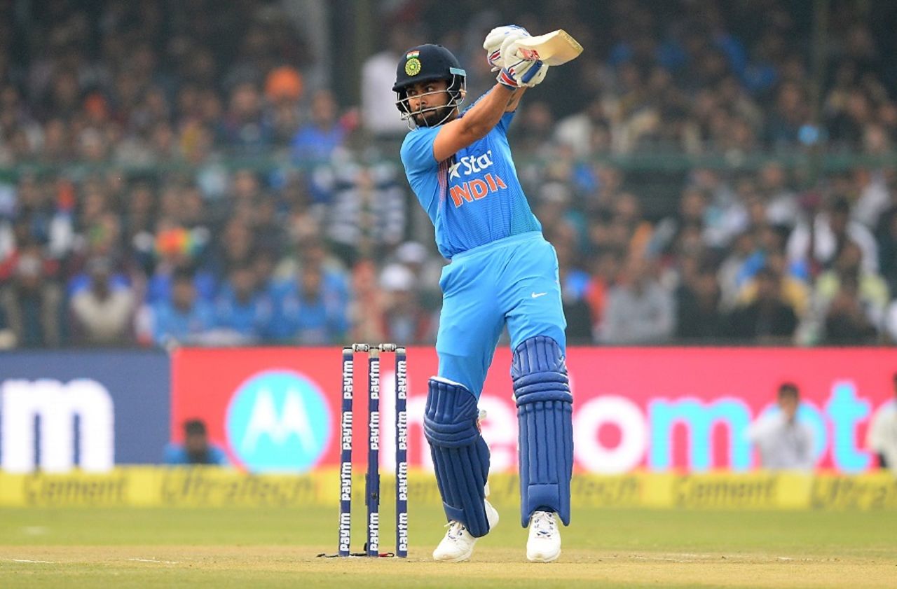 Virat Kohli opened the batting for India, India v England, 1st T20I, Kanpur, January 26, 2017