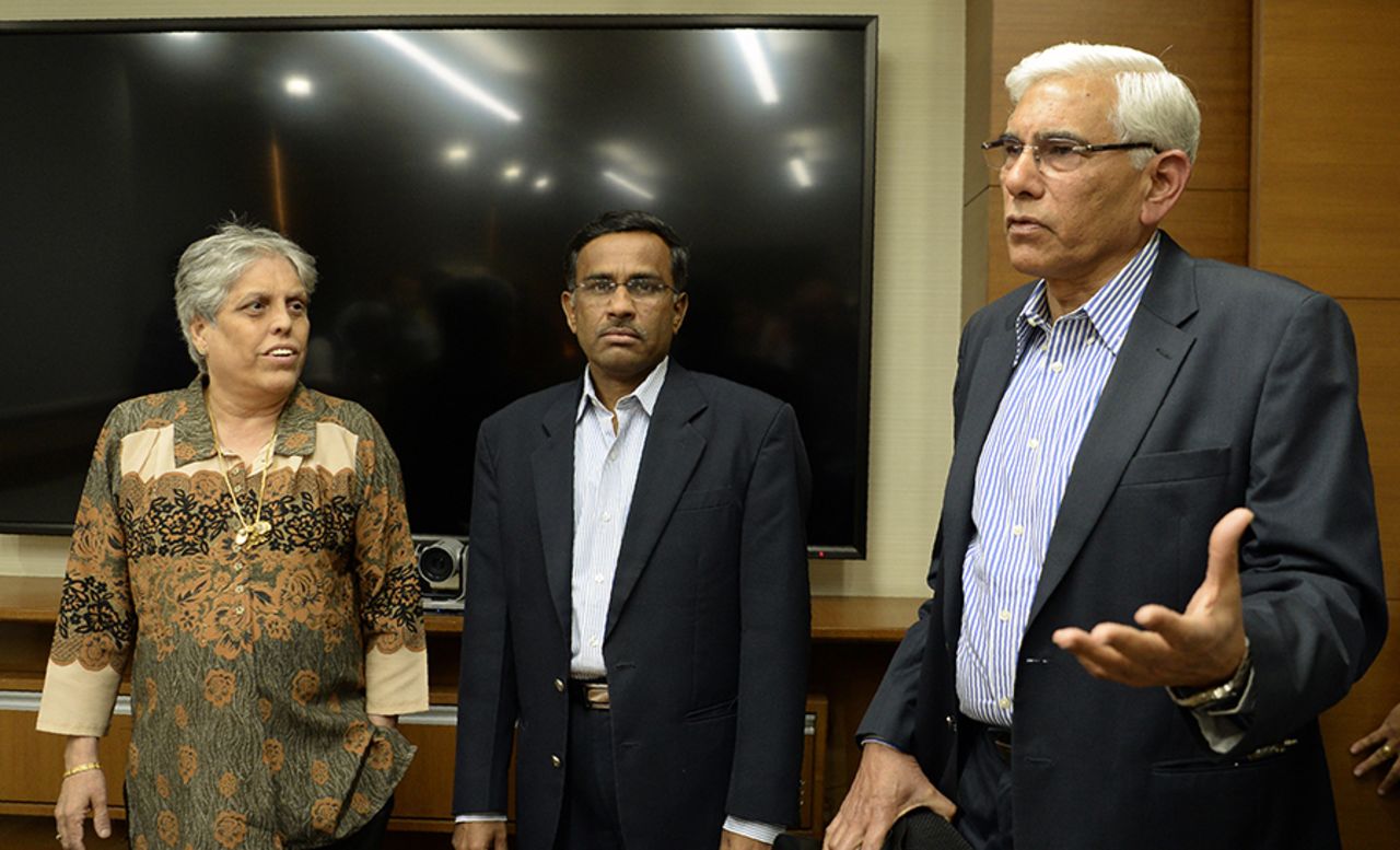 Diana Edulji, Vikram Limaye and Vinod Rai are part of the BCCI administrative panel appointed by the Supreme Court, Mumbai, January 31, 2017