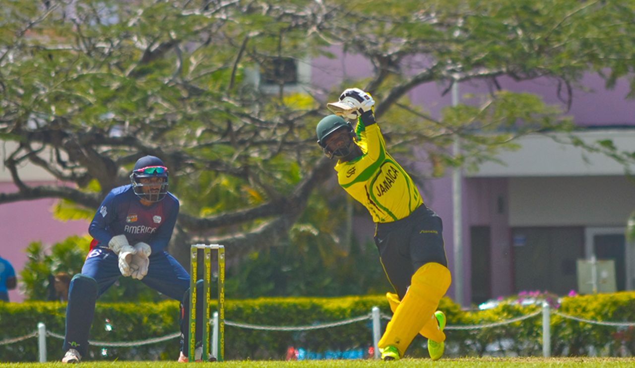 Andre McCarthy helped Jamaica recover with 63 off 87 balls, ICC Americas v Jamaica, WICB Regional Super 50 2016-17, Bridgetown, February 1, 2017