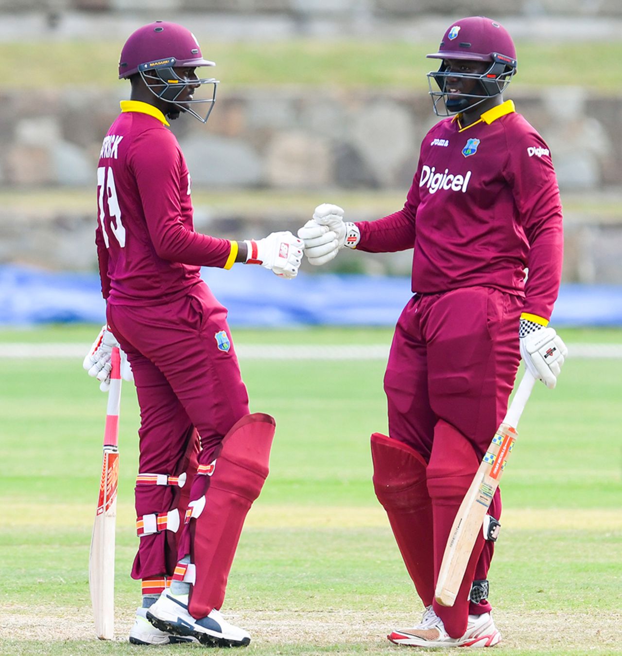 West Indies U-19 openers, Matthew Patrick and Shian Brathwaite, added 88 for the first wicket, West Indies Under-19s v Windward Islands, WICB Regional Super 50 2016-17, Group A, Antigua, February 4, 2017 