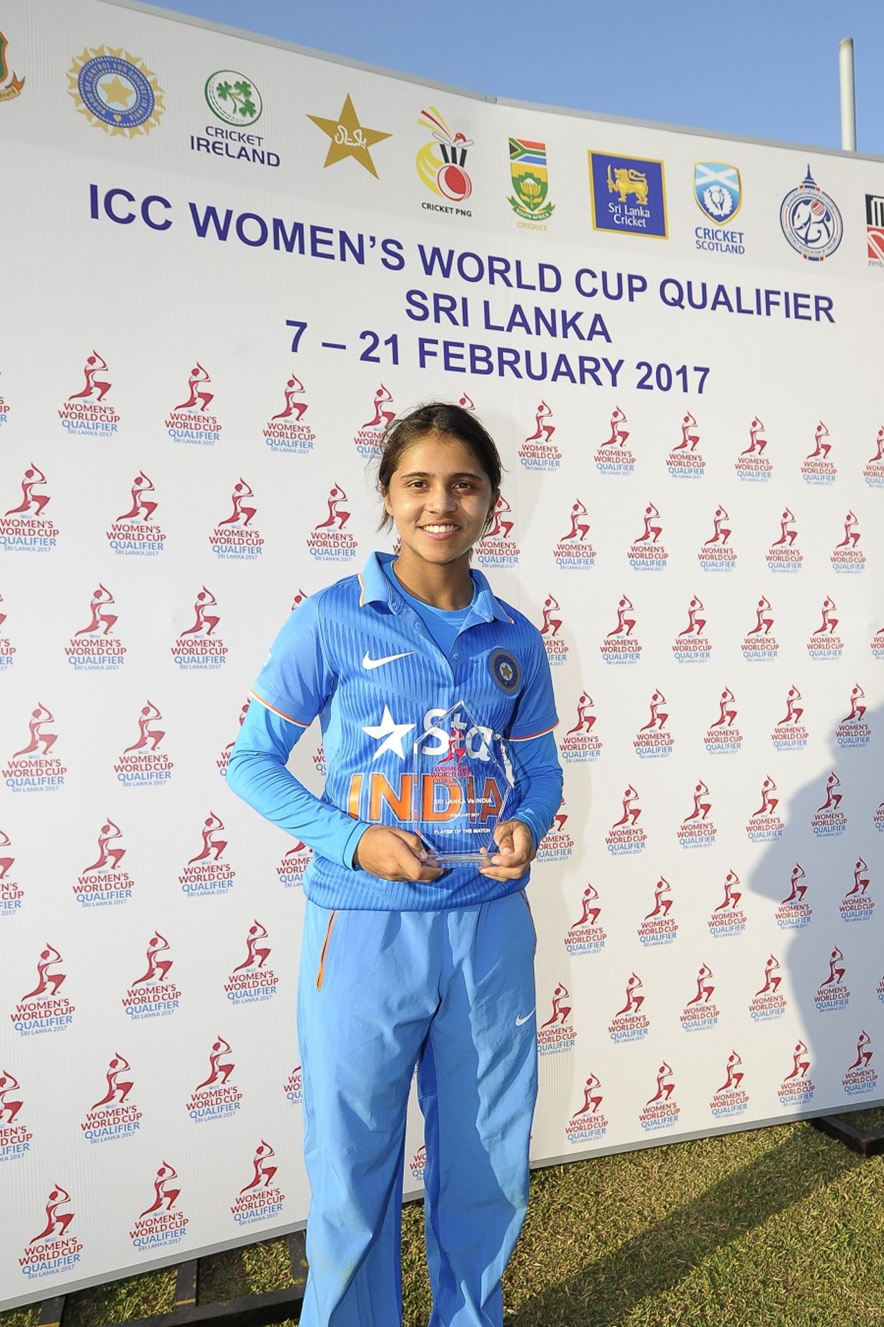 Devika Vaidya was Player of the Match in her second ODI, India v Sri Lanka, Women's World Cup Qualifier 2017, Colombo, February 7, 2017