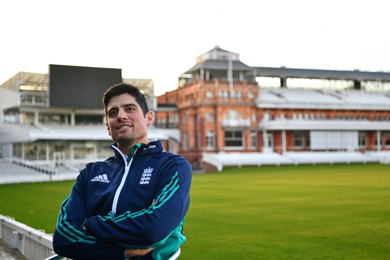Alastair Cook at Lord's after confirming his resignation as England captain, February 7, 2017