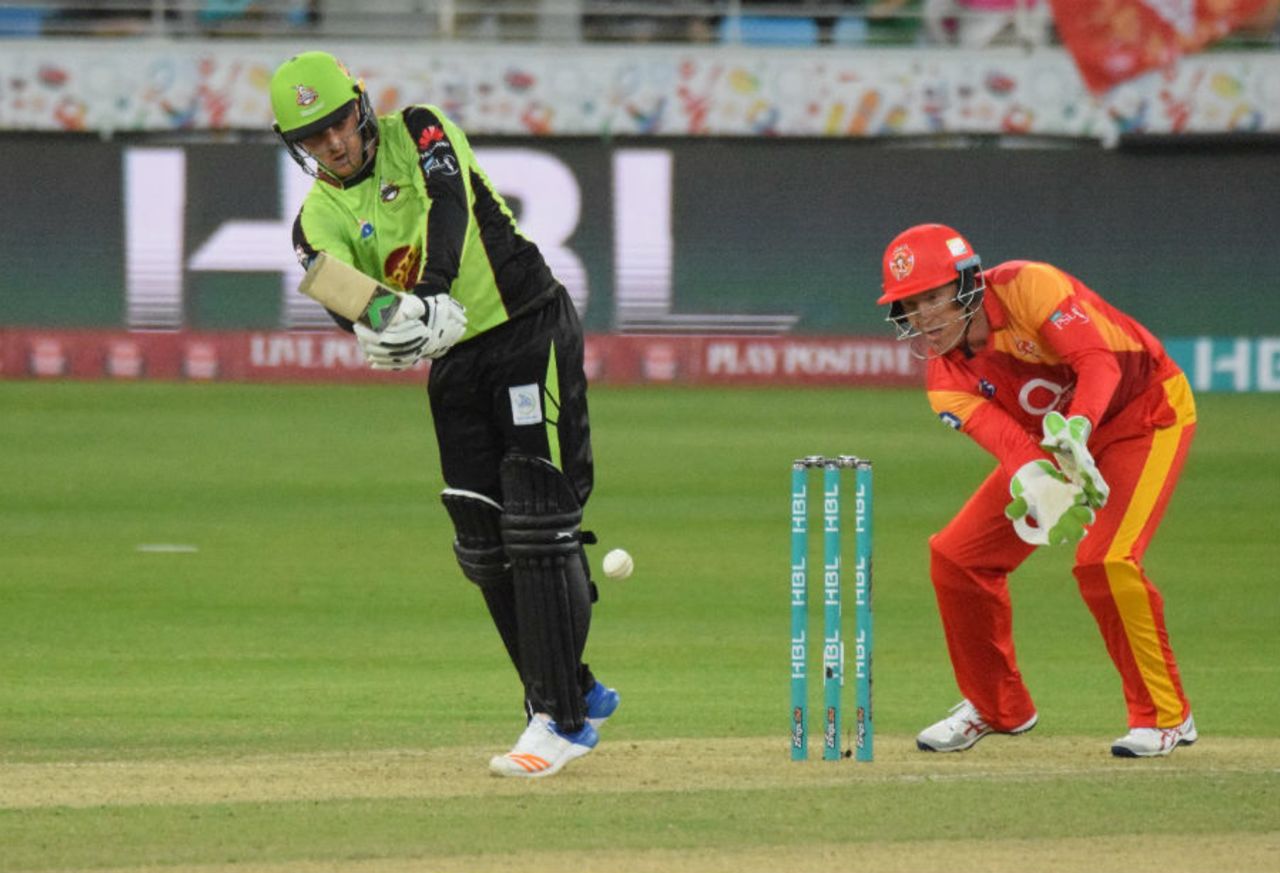 Jason Roy steered Lahore Qalandar to their first win with an unbeaten 51-ball 60, Lahore Qalandar v Islamabad United, PSL, February 11, 2017