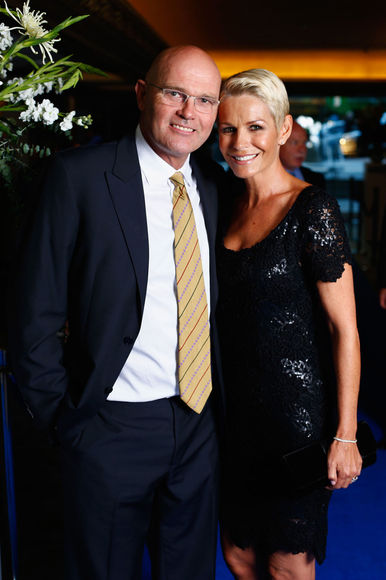 Martin Crowe and his wife, Lorraine Downes at the New Zealand Cricket awards, the Langham Hotel, Auckland, April 1, 2015