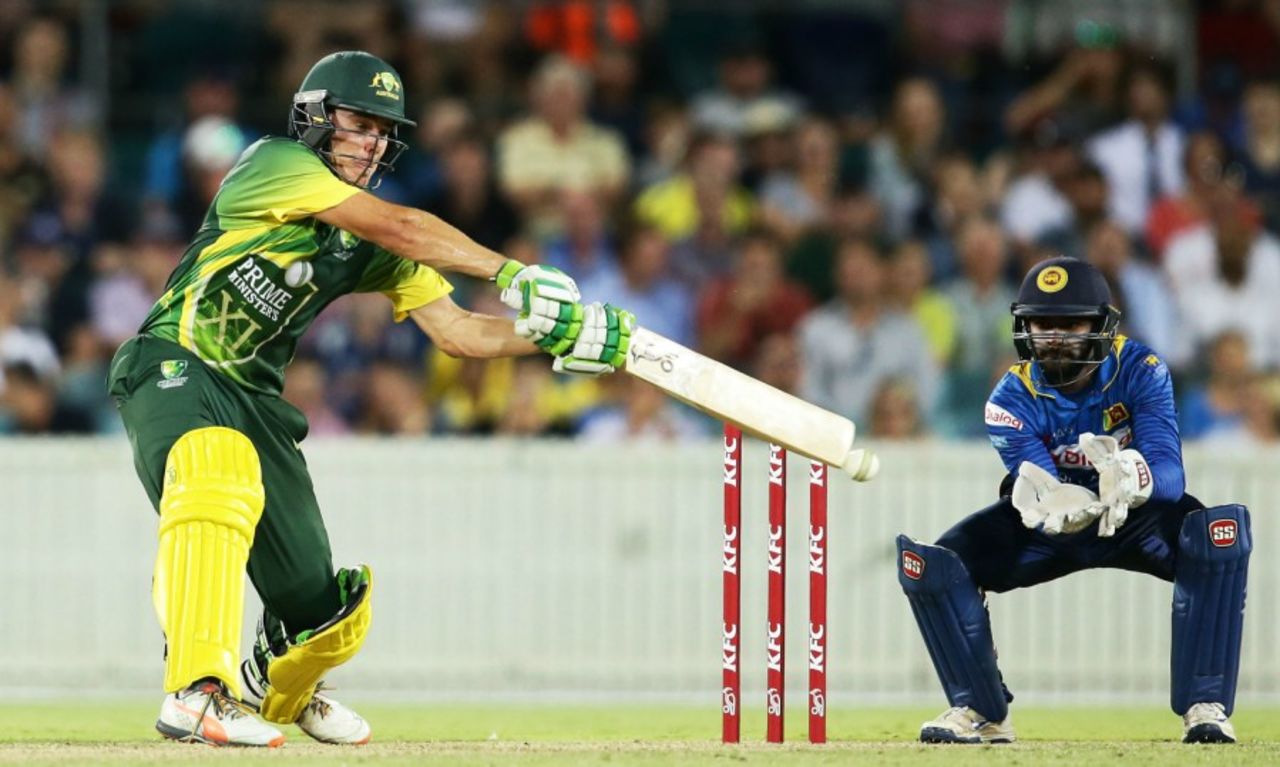 Sam Heazlett struck a brisk fifty, Prime Minister's XI v Sri Lanka, Tour match, Canberra, February 15, 2016