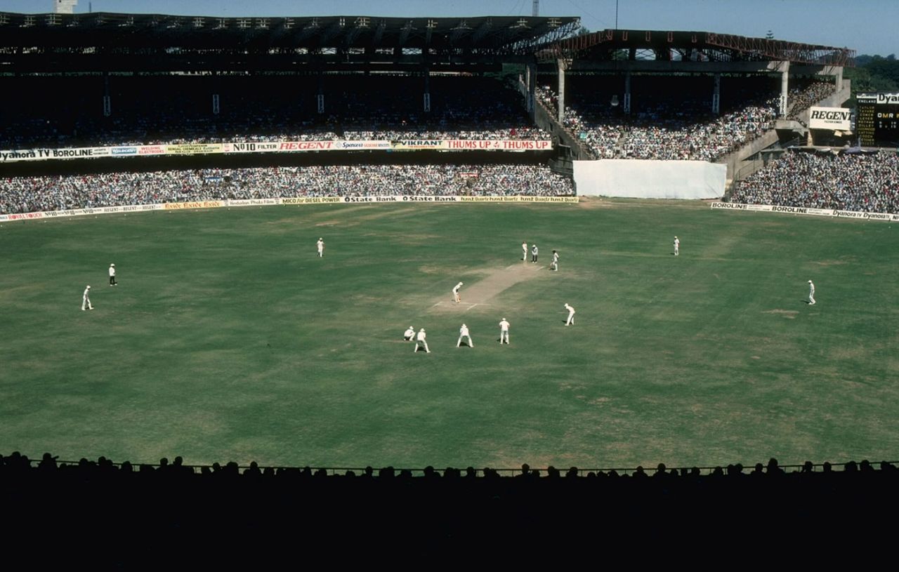 A view of the stadium in Bangalore, India v England, 2nd Test, Bangalore, December 1981
