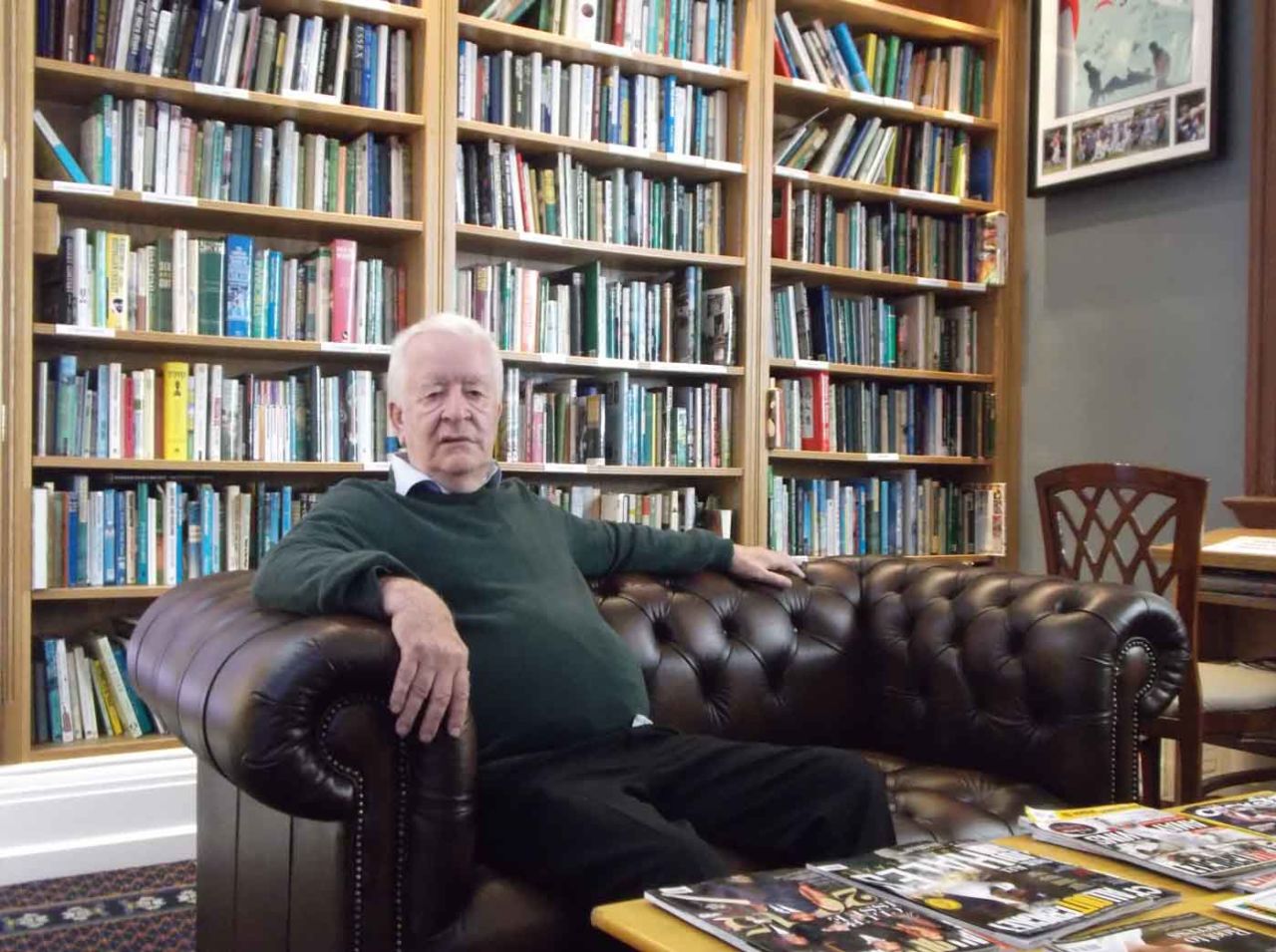 Bill Gordon, the curator of the club-owned museum at the Oval