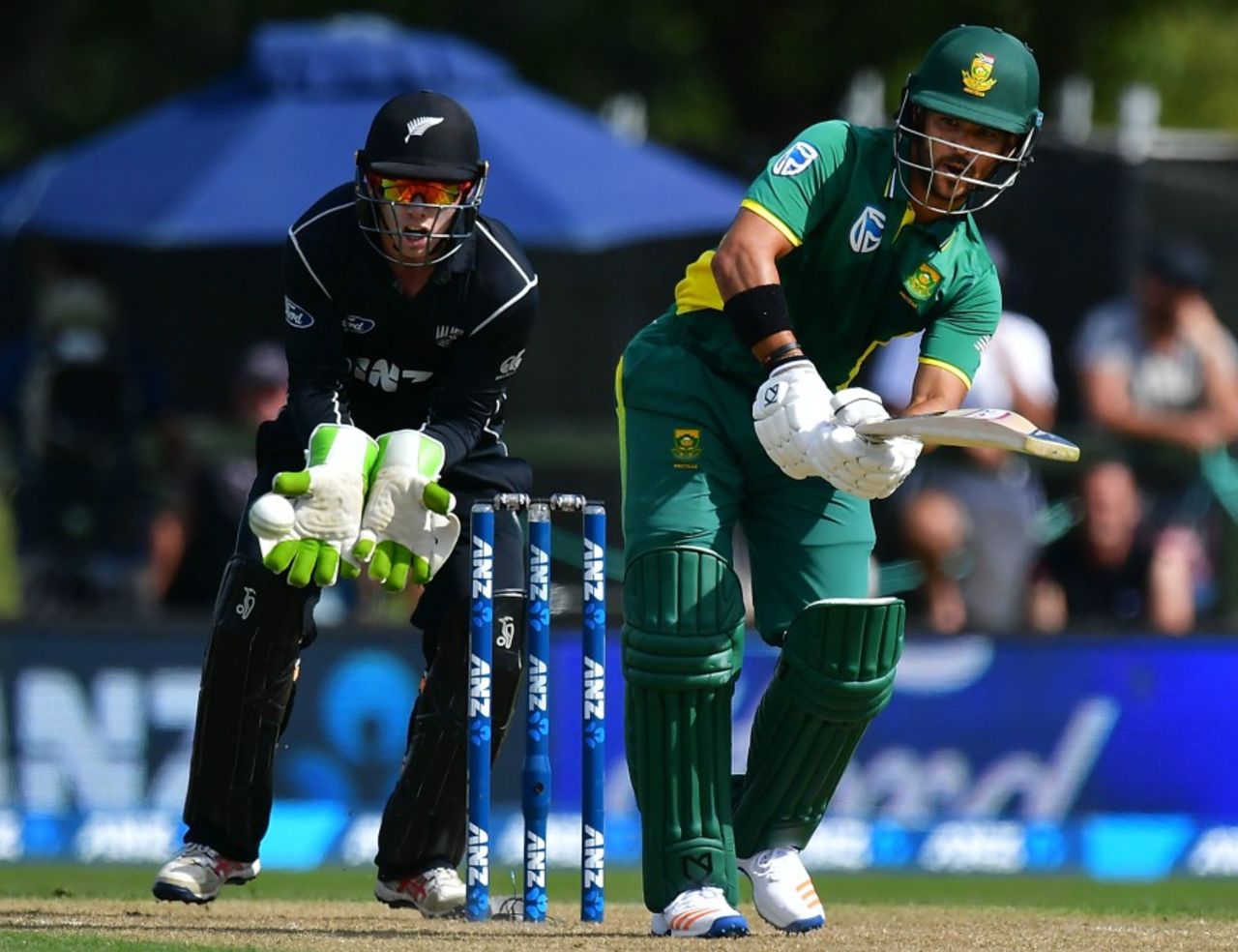 JP Duminy struck 34 at No. 4, New Zealand v South Africa, 2nd ODI, Christchurch, February 22, 2017