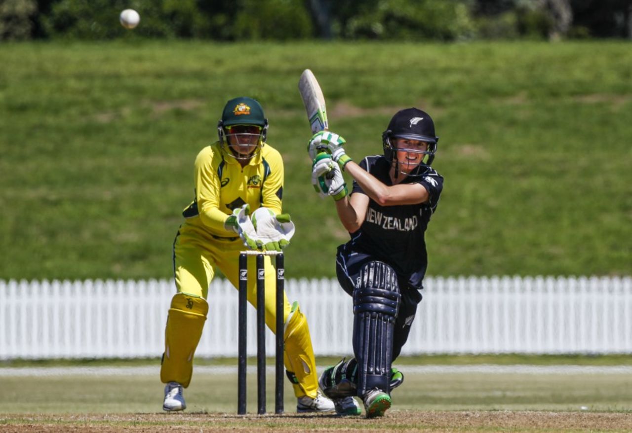 Amy Satterthwaite anchored New Zealand's innings with 85, New Zealand v Australia, 2nd women's ODI, Mount Maunganui, March 2, 2017