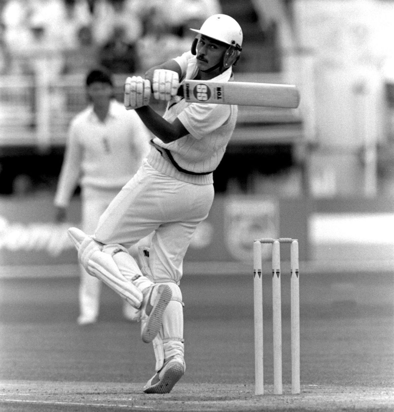 Roger Binny pulls, England v India, 3rd Test, Edgbaston, 3rd day, July 5, 1986